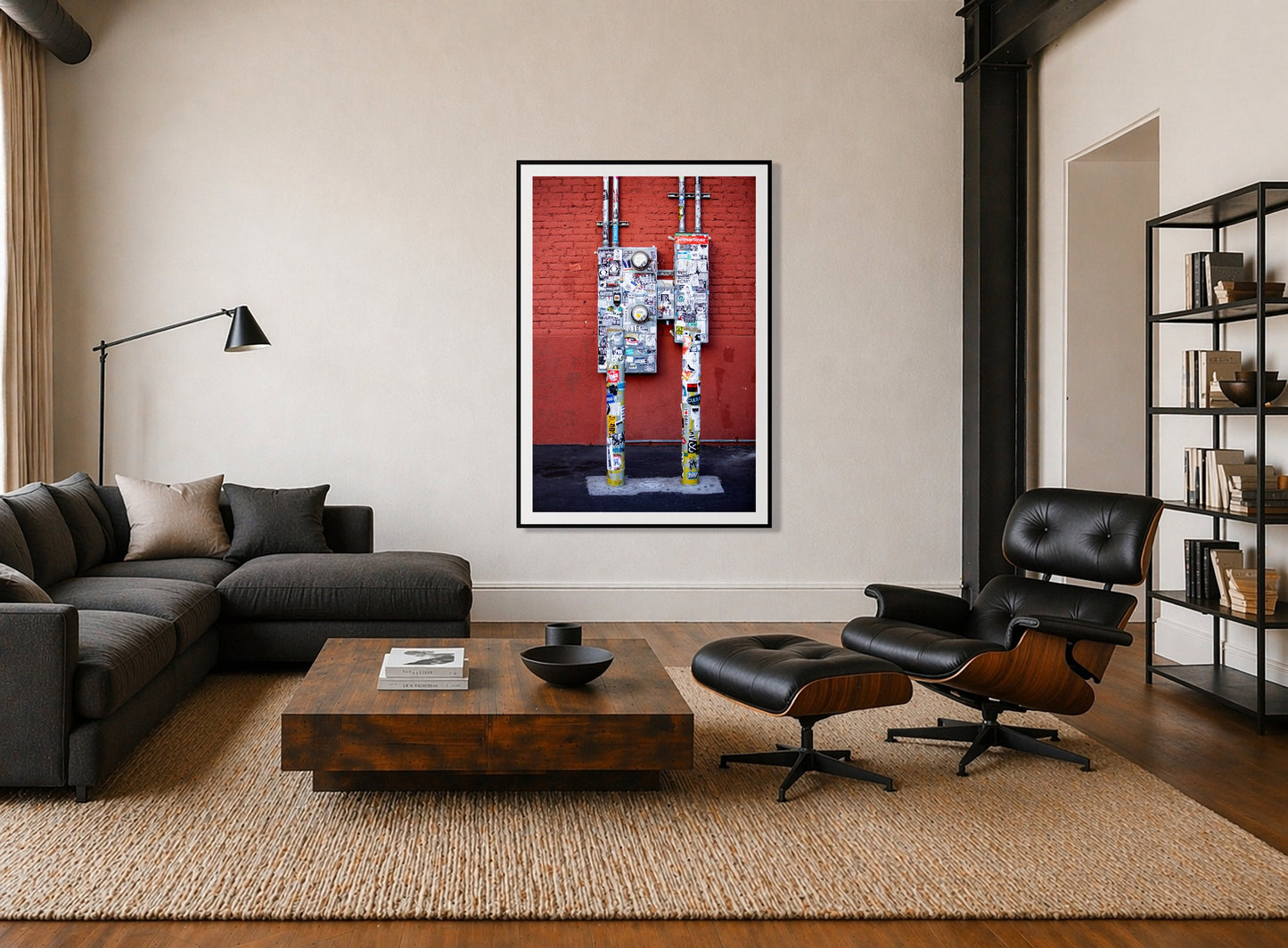 Framed photograph of Red by Dylan Ozanich displayed on a wall