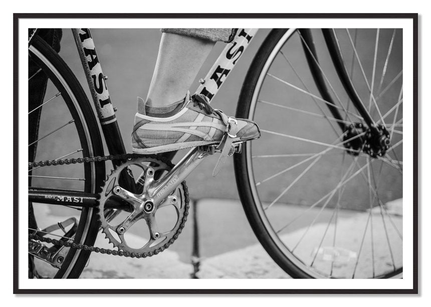 Ride by Dylan Ozanich, 48×72 print with a White Border in a Black Walnut frame