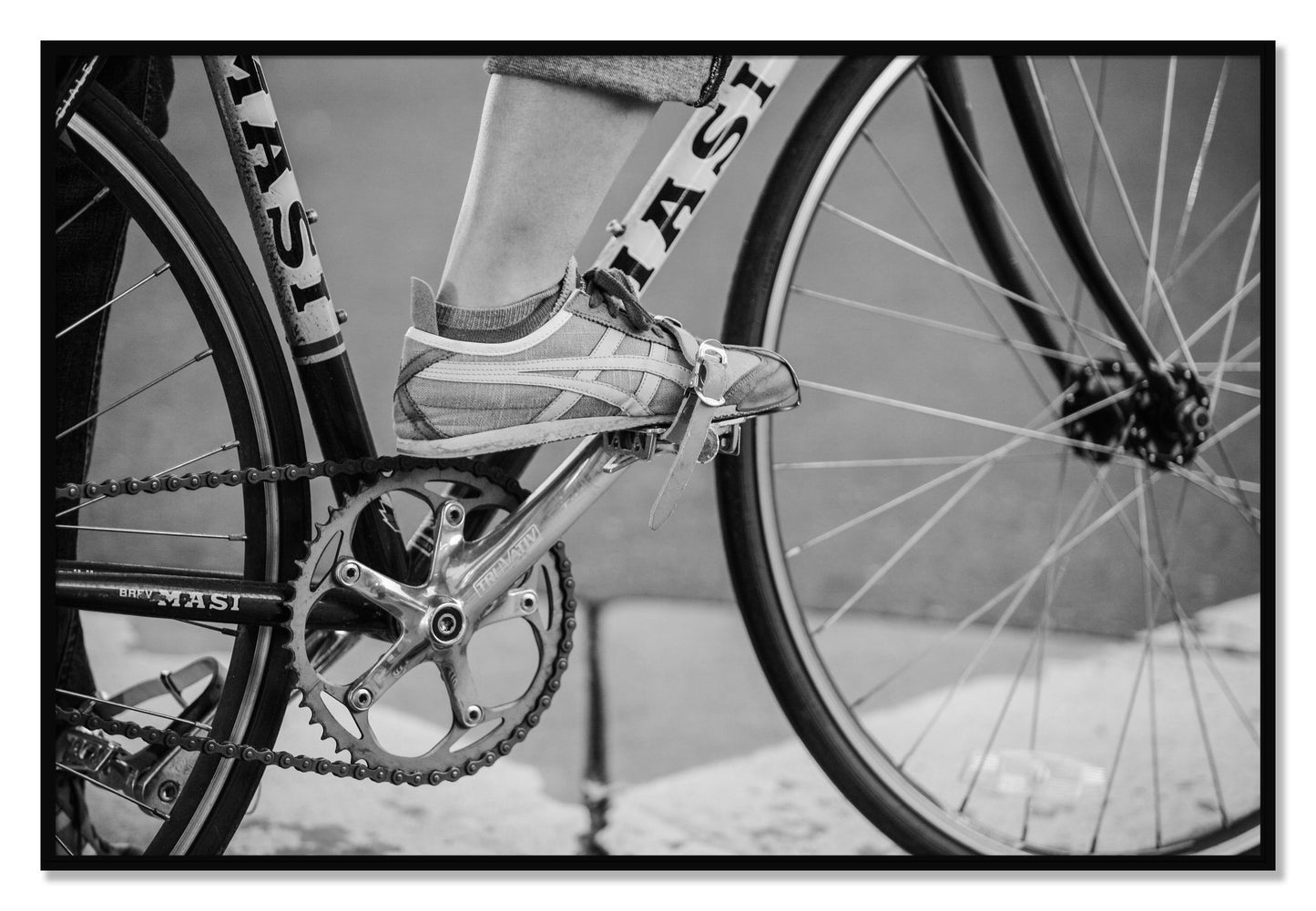 Framed photograph of Ride by Dylan Ozanich, Black frame, Full Bleed