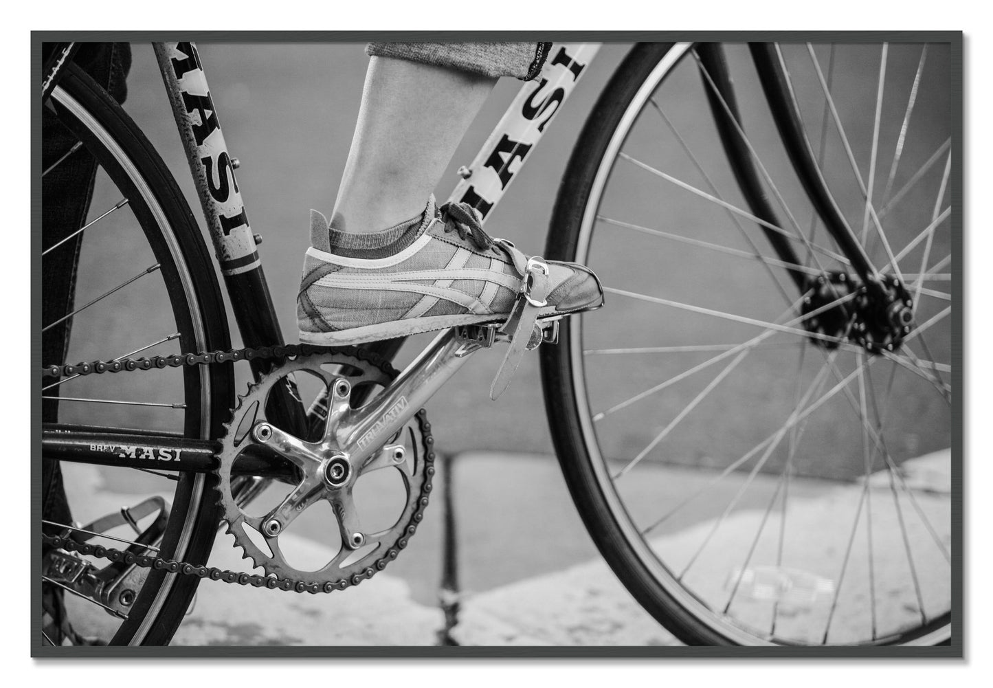 Framed photograph of Ride by Dylan Ozanich, Grey frame, Full Bleed