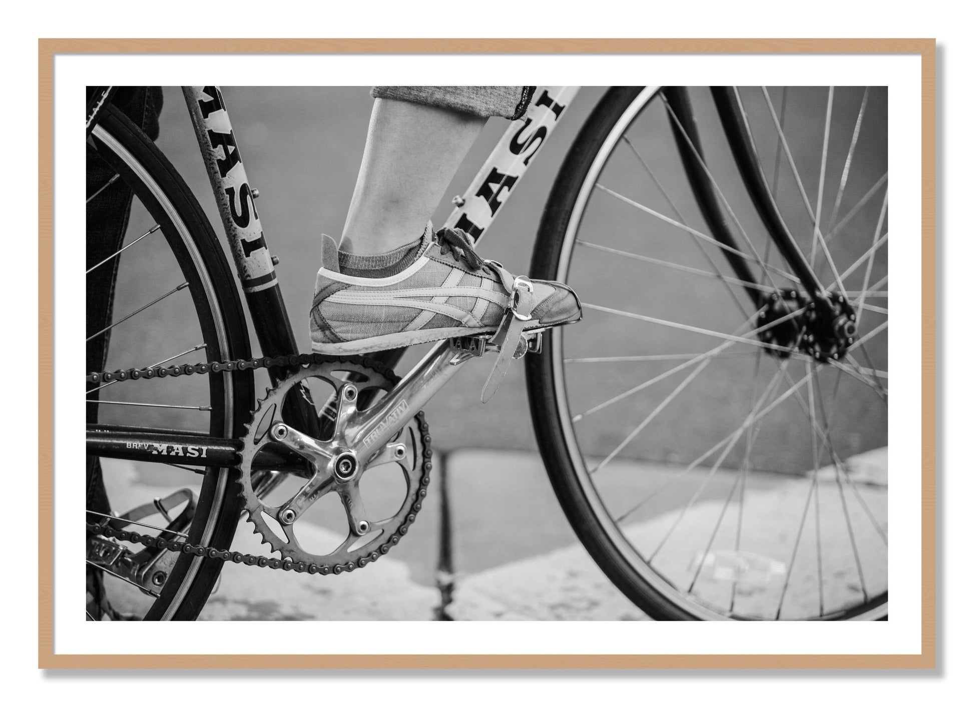 Framed photograph of Ride by Dylan Ozanich, Oak frame, Borders