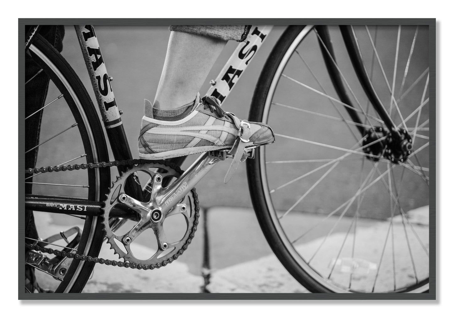 Framed photograph of Ride by Dylan Ozanich, Grey frame, Full Bleed