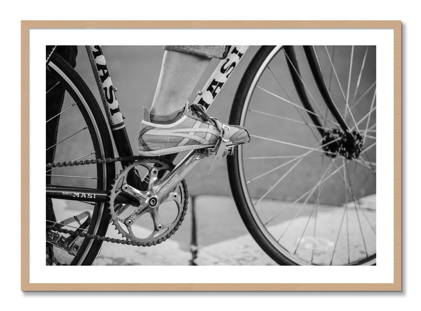 Framed photograph of Ride by Dylan Ozanich, Oak frame, Borders