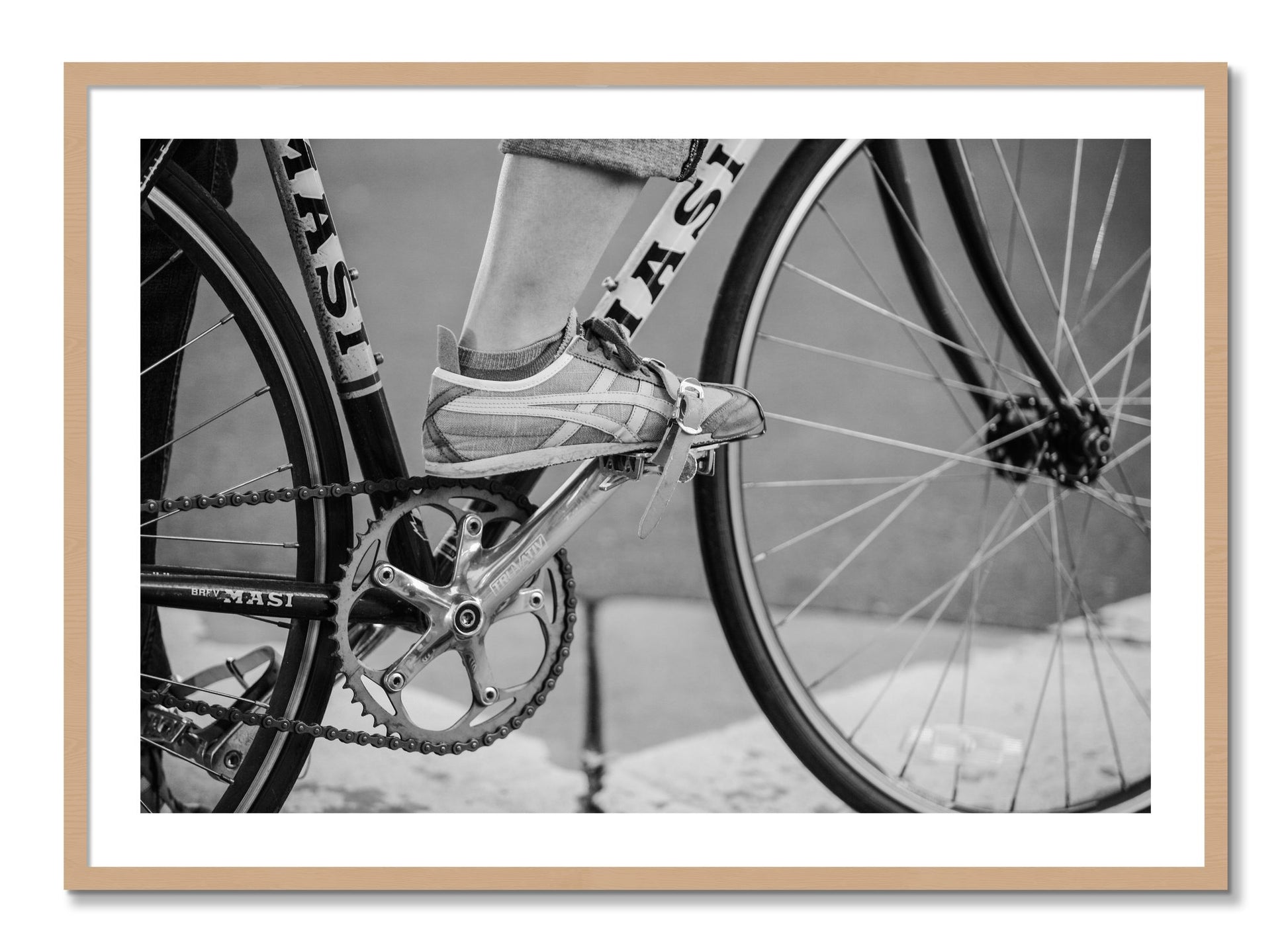 Framed photograph of Ride by Dylan Ozanich, Oak frame, Borders