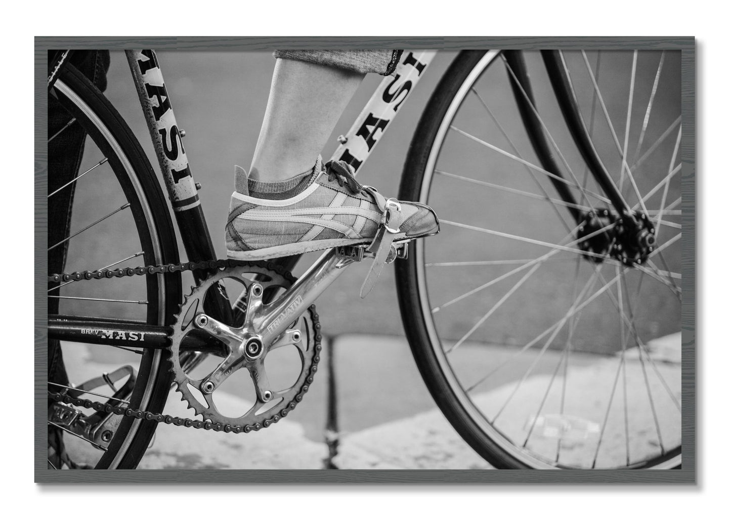 Framed photograph of Ride by Dylan Ozanich, Grey frame, Full Bleed