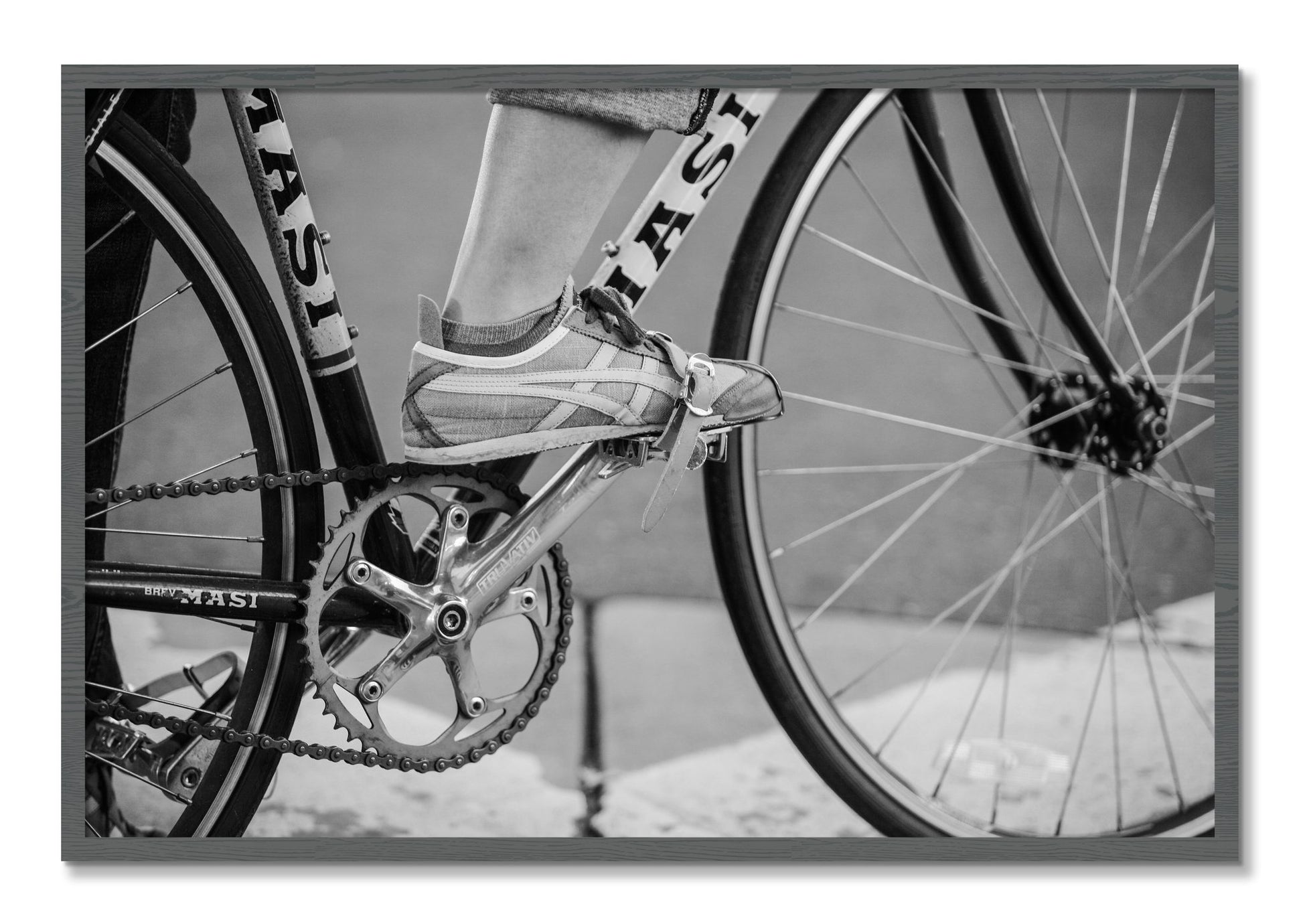 Framed photograph of Ride by Dylan Ozanich, Grey frame, Full Bleed