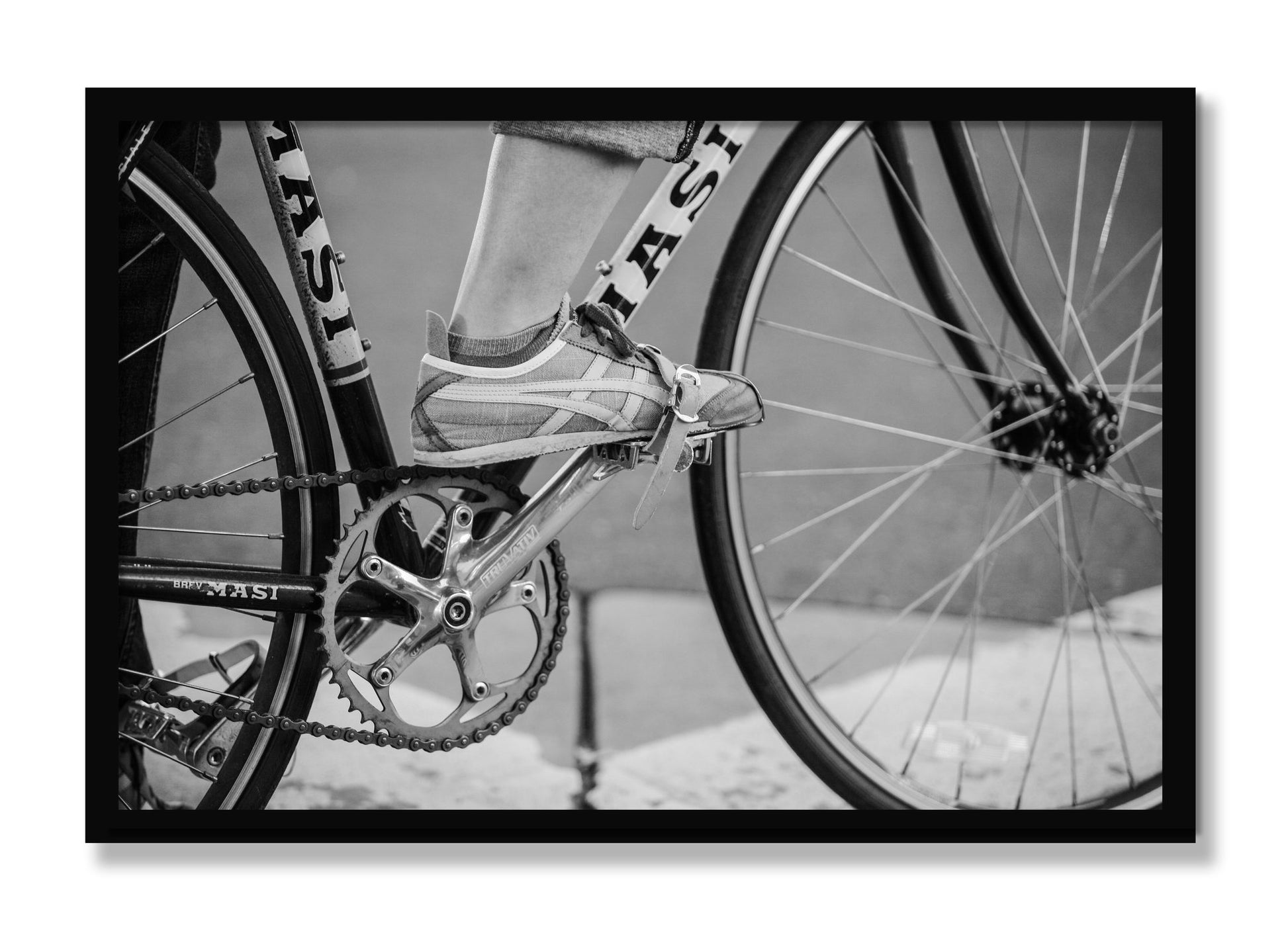 Framed photograph of Ride by Dylan Ozanich, Black frame, Full Bleed