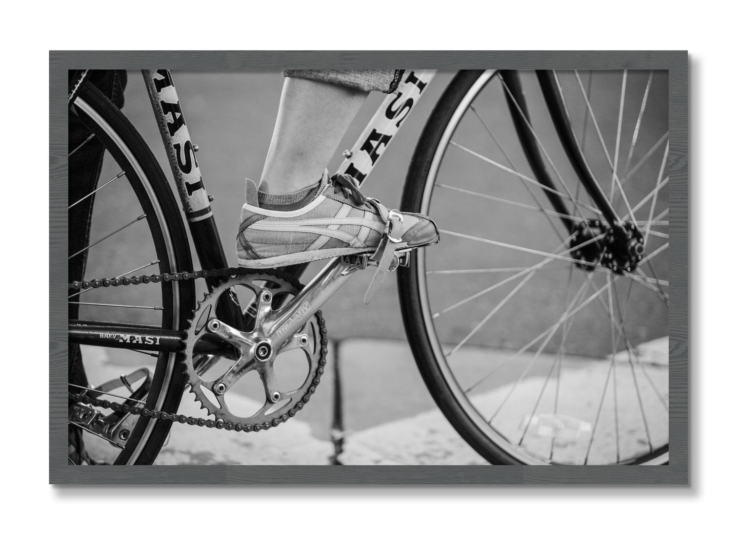 Framed photograph of Ride by Dylan Ozanich, Grey frame, Full Bleed