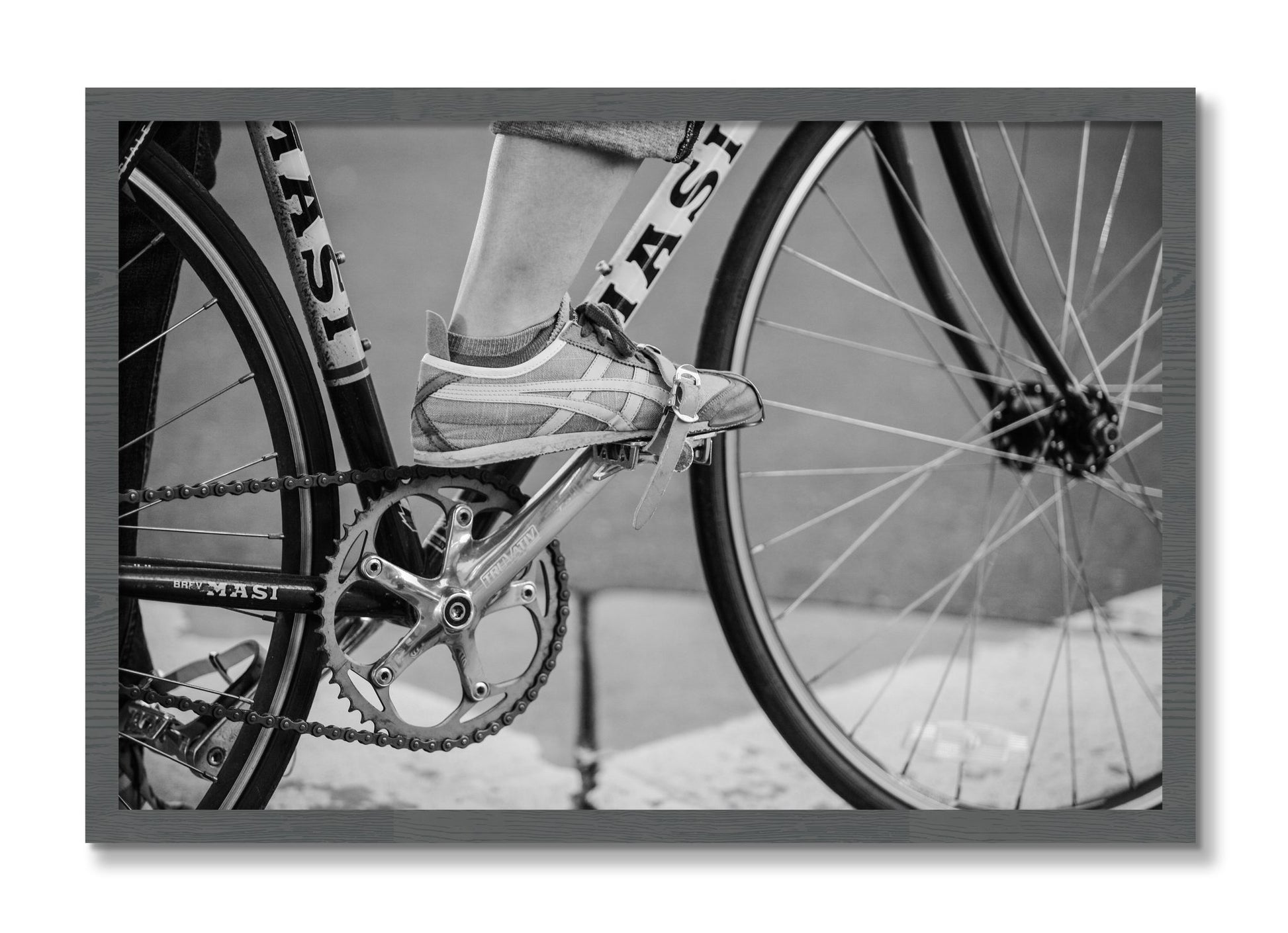 Framed photograph of Ride by Dylan Ozanich, Grey frame, Full Bleed