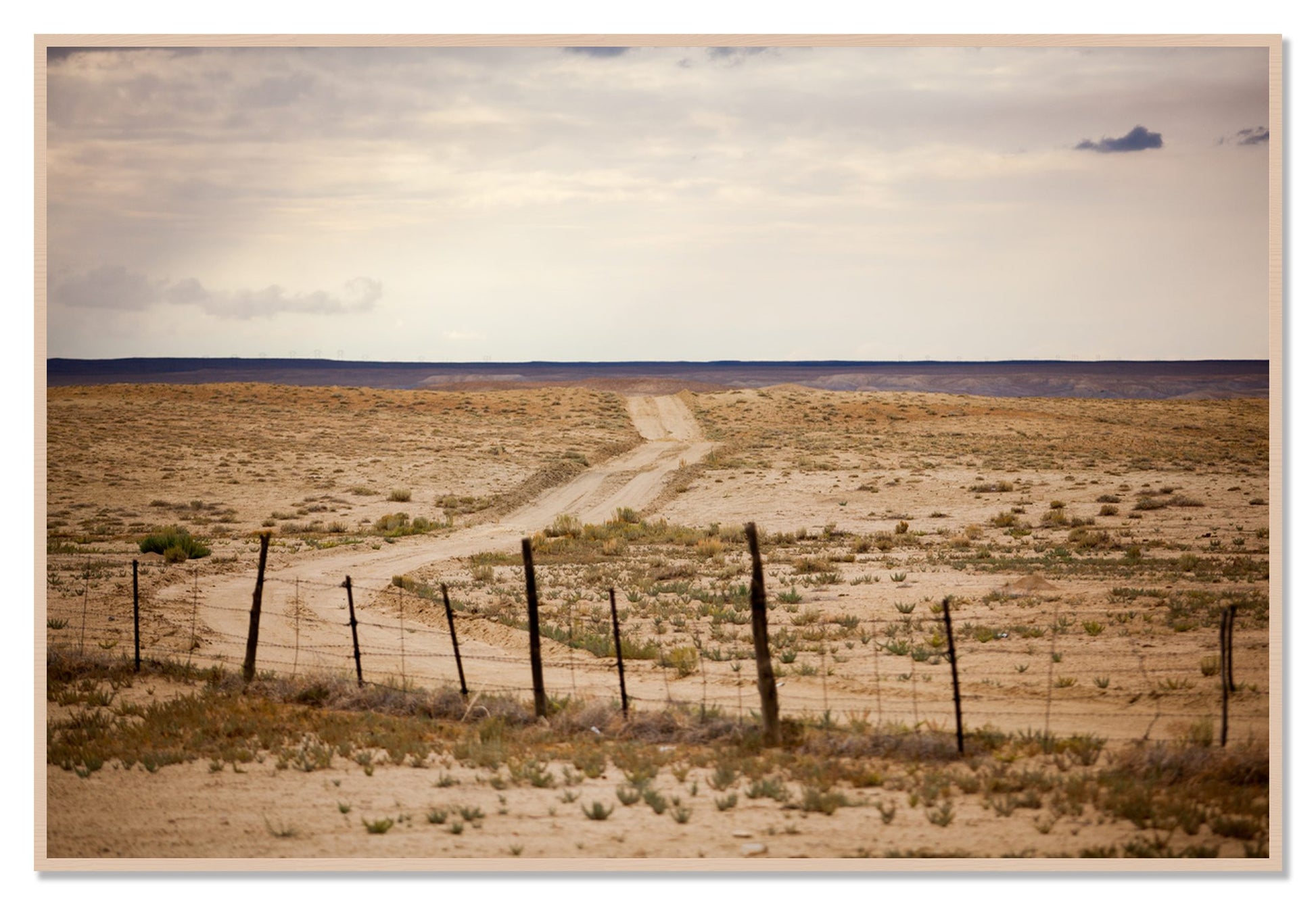 Road To Nowhere by Dylan Ozanich, 48×72 Full Bleed Print in a Maple frame