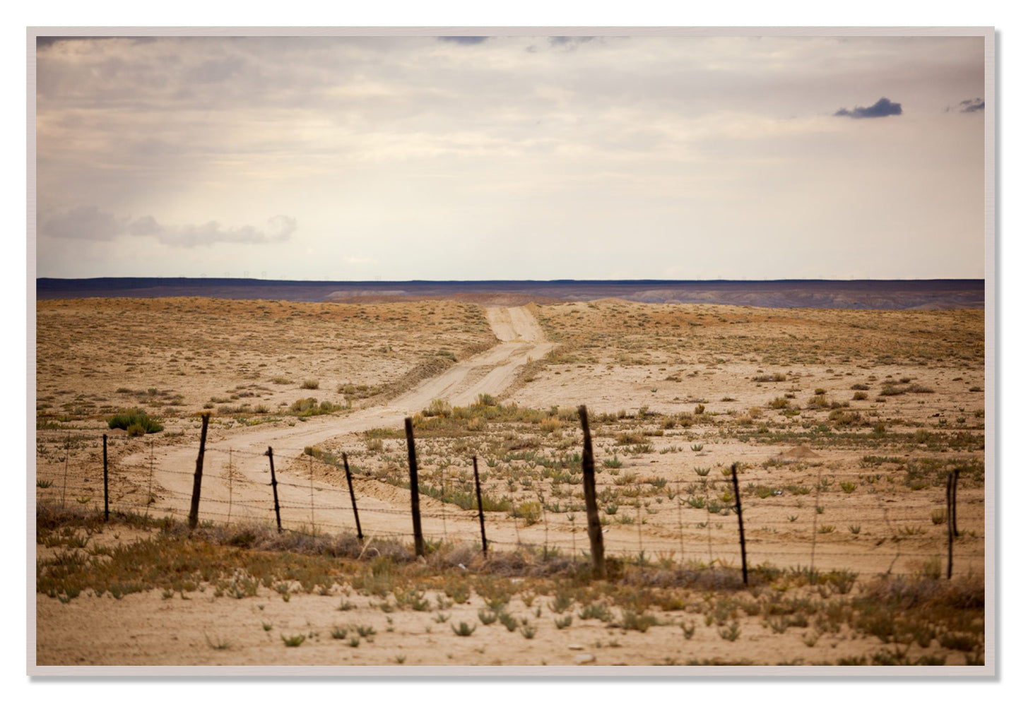 Road To Nowhere by Dylan Ozanich, 48×72 Full Bleed Print in a White Maple frame