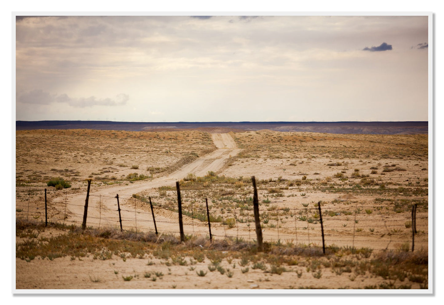Road To Nowhere by Dylan Ozanich, 48×72 Full Bleed Print in a White frame