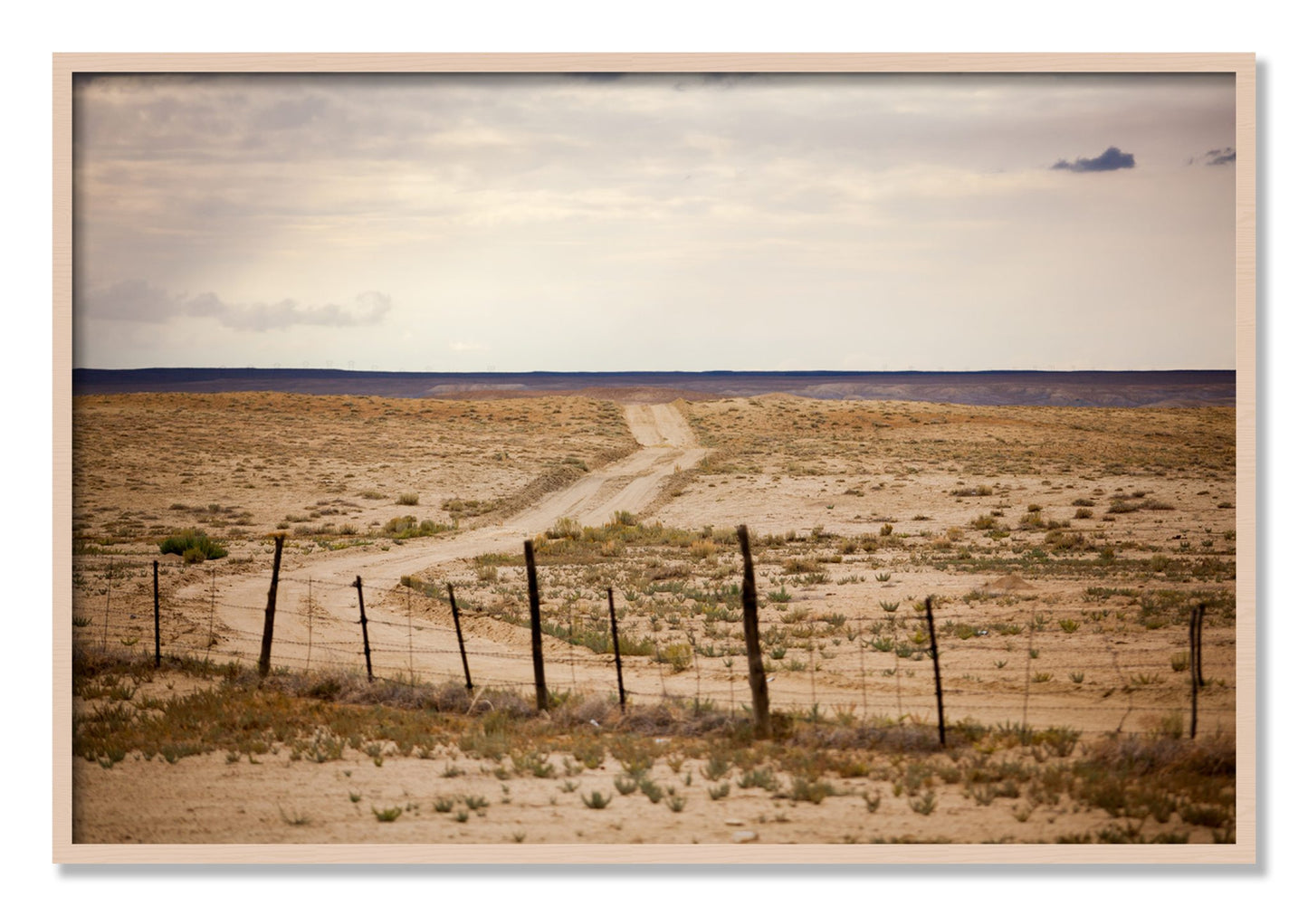 Framed photograph of Road To Nowhere by Dylan Ozanich, Maple frame, Full Bleed