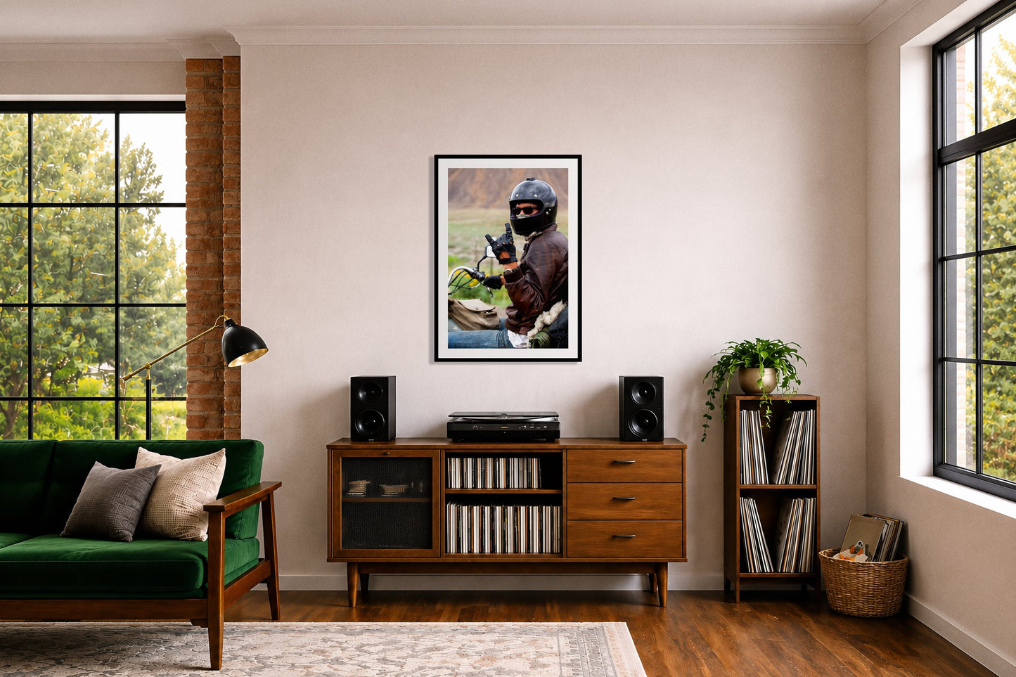 Framed photograph of Rock And Roll by Dylan Ozanich displayed on a wall