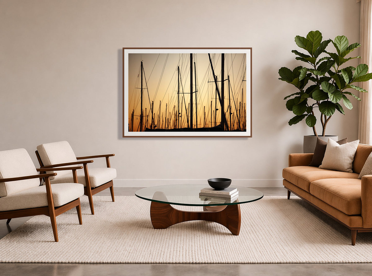 Framed photograph of Sail by Dylan Ozanich displayed on a wall