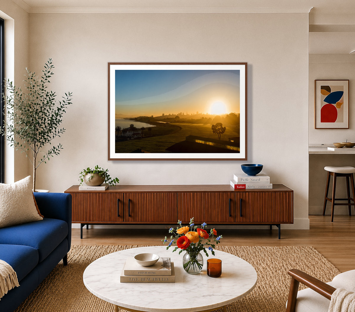 San Francisco At Dawn in a room