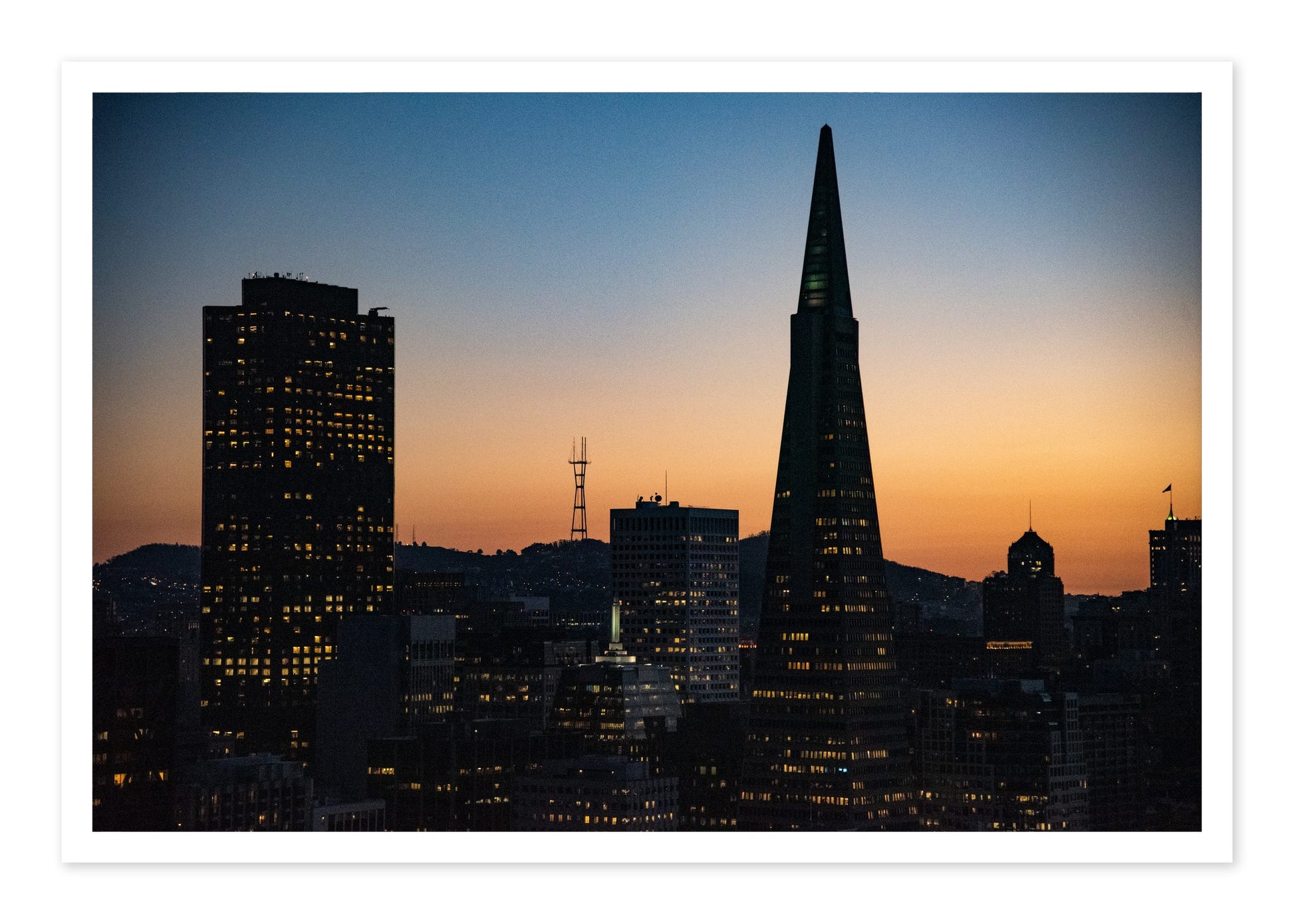 San Francisco Skyline by Dylan Ozanich, 48×72 Fine Art Pigment Print on Hahnemühle Cotton Rag Paper, unframed