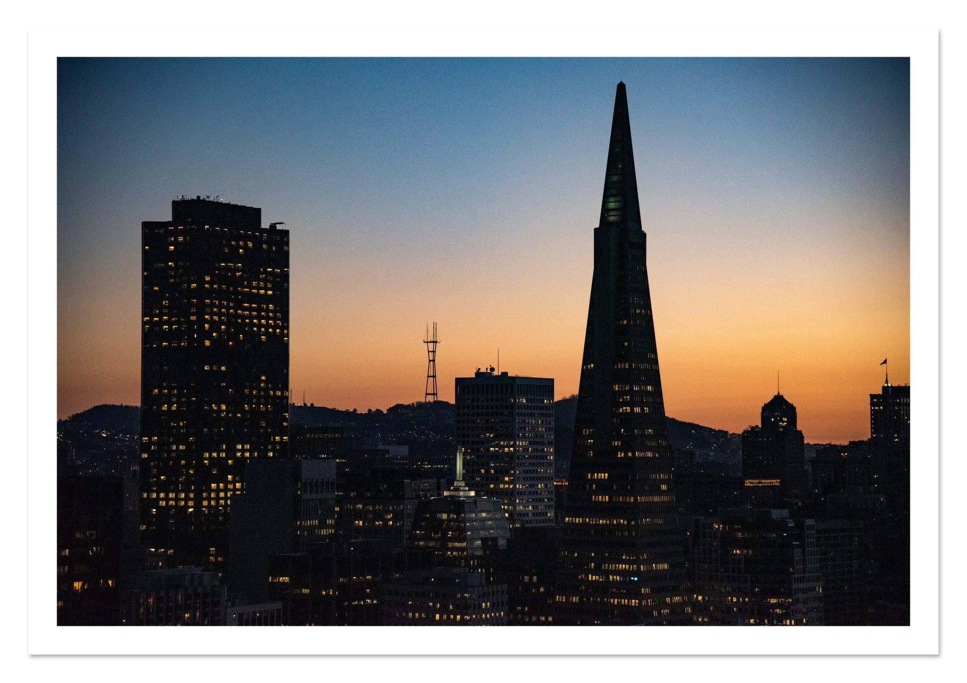 Fine art print of San Francisco Skyline by Dylan Ozanich, unframed