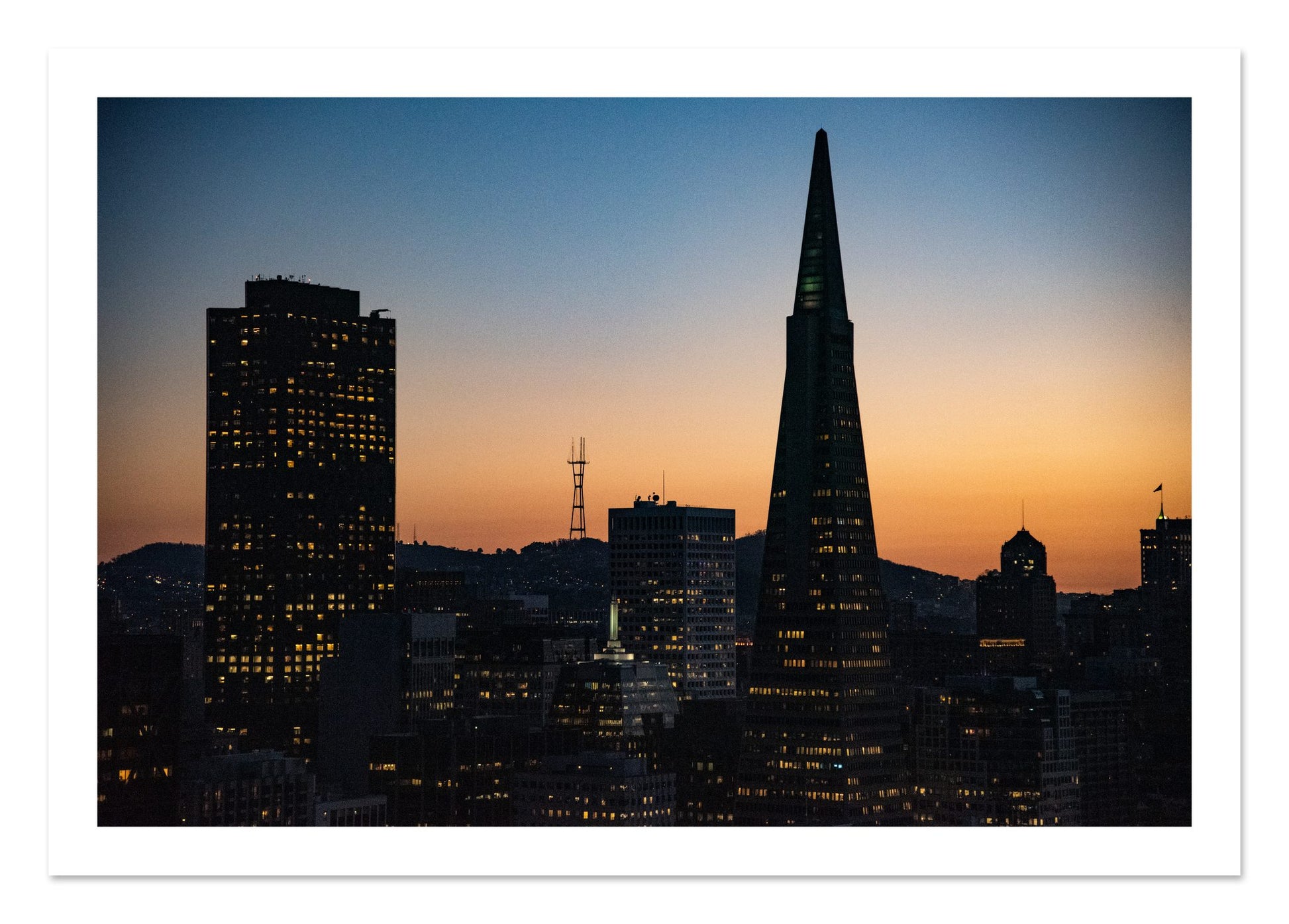 Fine art print of San Francisco Skyline by Dylan Ozanich, unframed