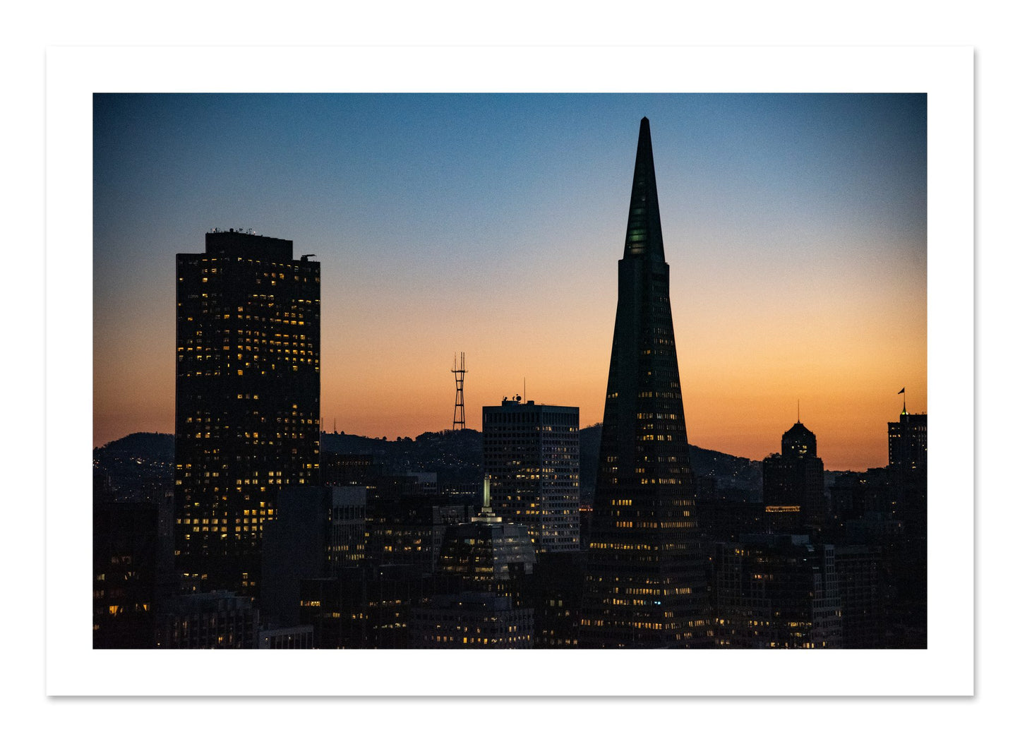 Fine art print of San Francisco Skyline by Dylan Ozanich, unframed