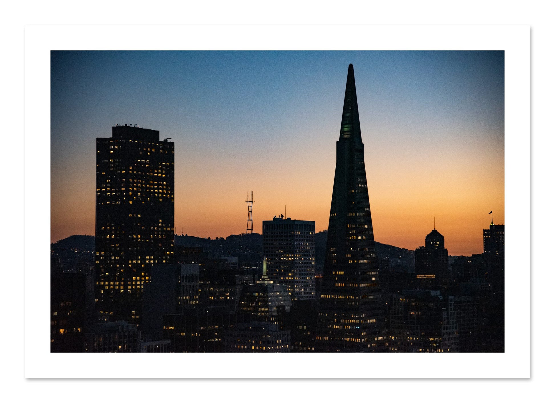Fine art print of San Francisco Skyline by Dylan Ozanich, unframed