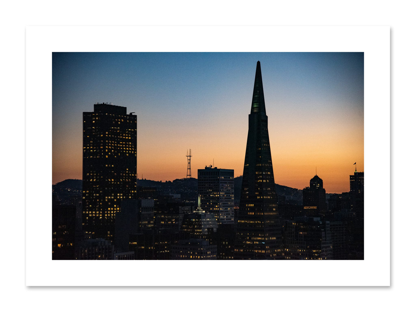 Fine art print of San Francisco Skyline by Dylan Ozanich, unframed