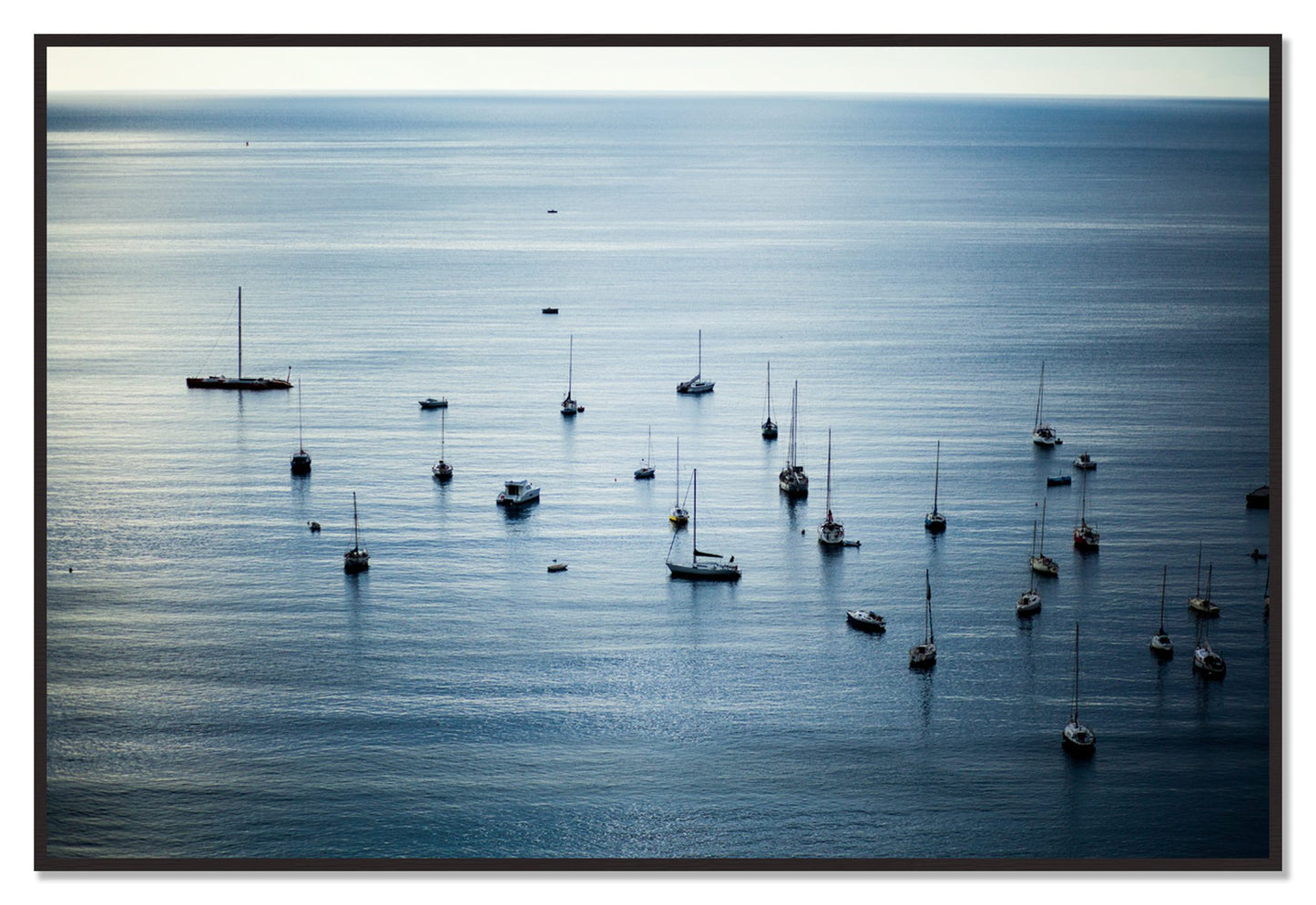 Sea Scape by Dylan Ozanich, 48×72 Full Bleed Print in a Black Walnut frame