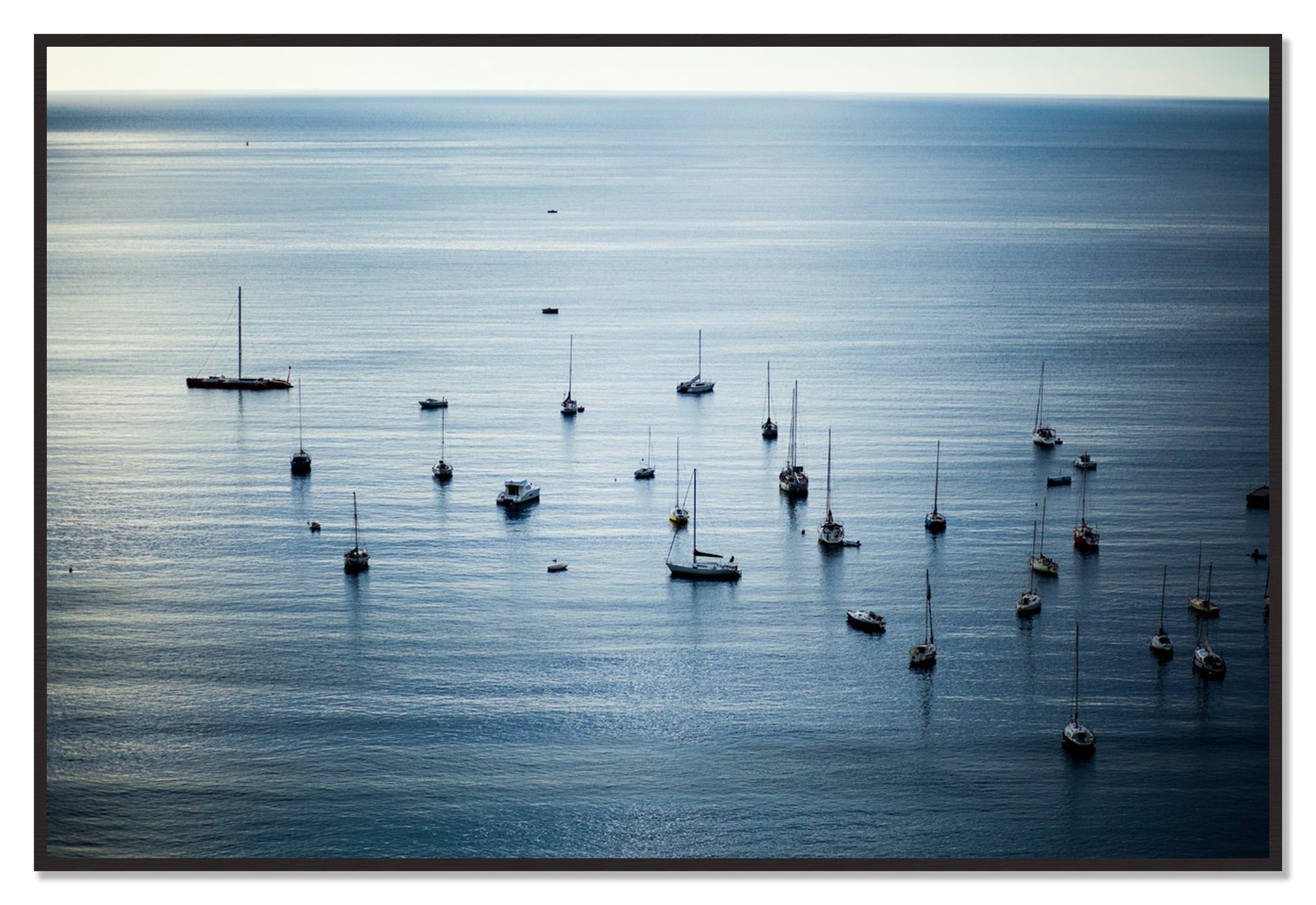 Sea Scape by Dylan Ozanich, 48×72 Full Bleed Print in a Black Walnut frame
