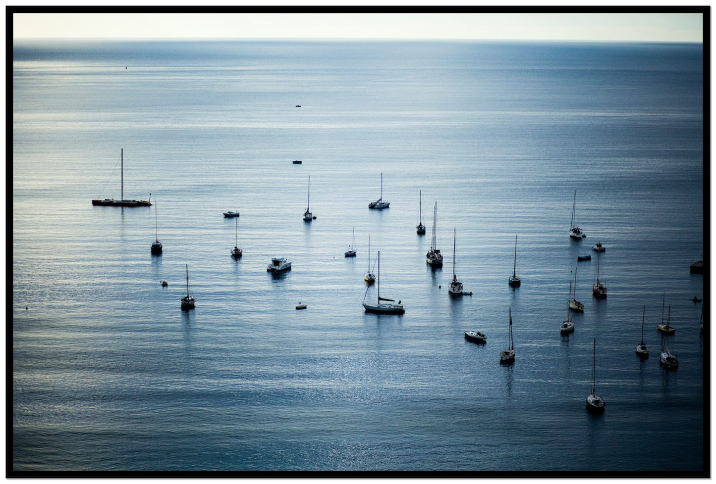 Sea Scape by Dylan Ozanich, 48×72 Full Bleed Print in a Black frame