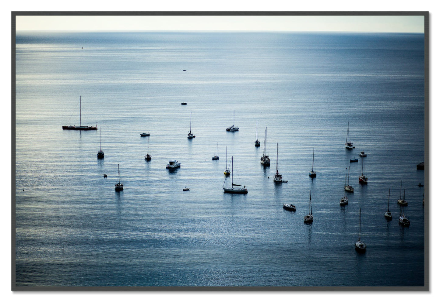 Sea Scape by Dylan Ozanich, 48×72 Full Bleed Print in a Grey frame