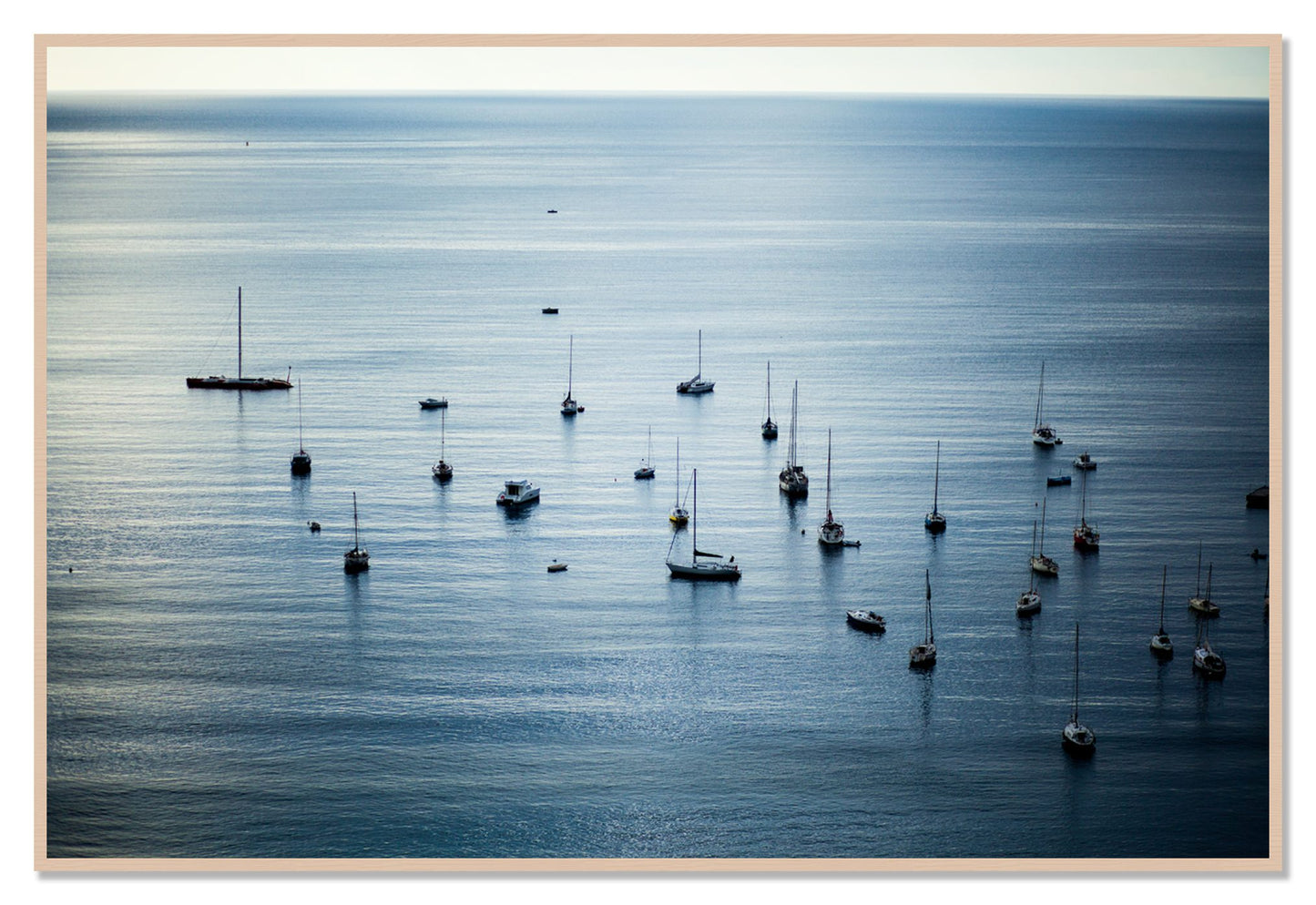 Sea Scape by Dylan Ozanich, 48×72 Full Bleed Print in a Maple frame