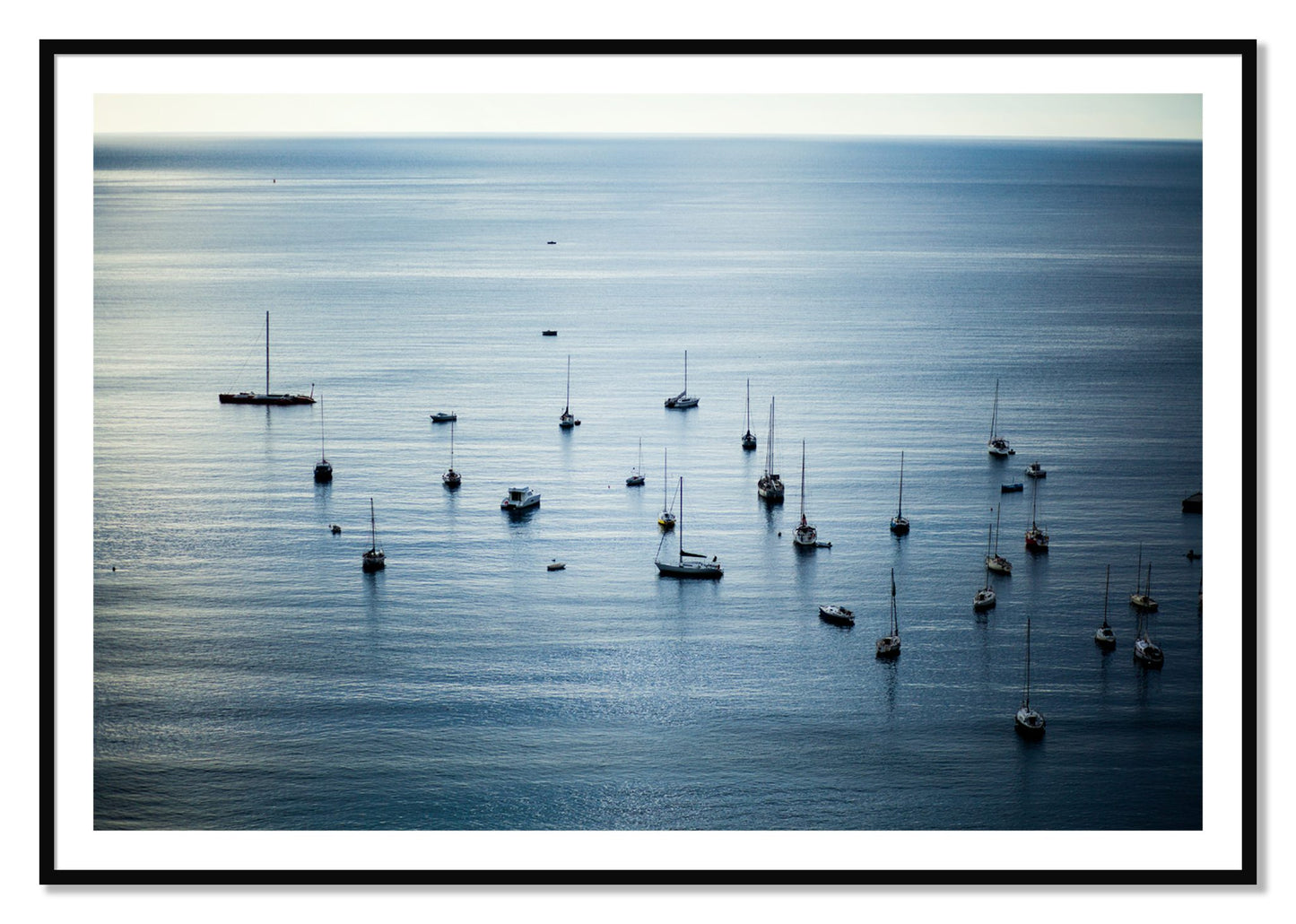 Framed photograph of Sea Scape by Dylan Ozanich, Black frame, Borders
