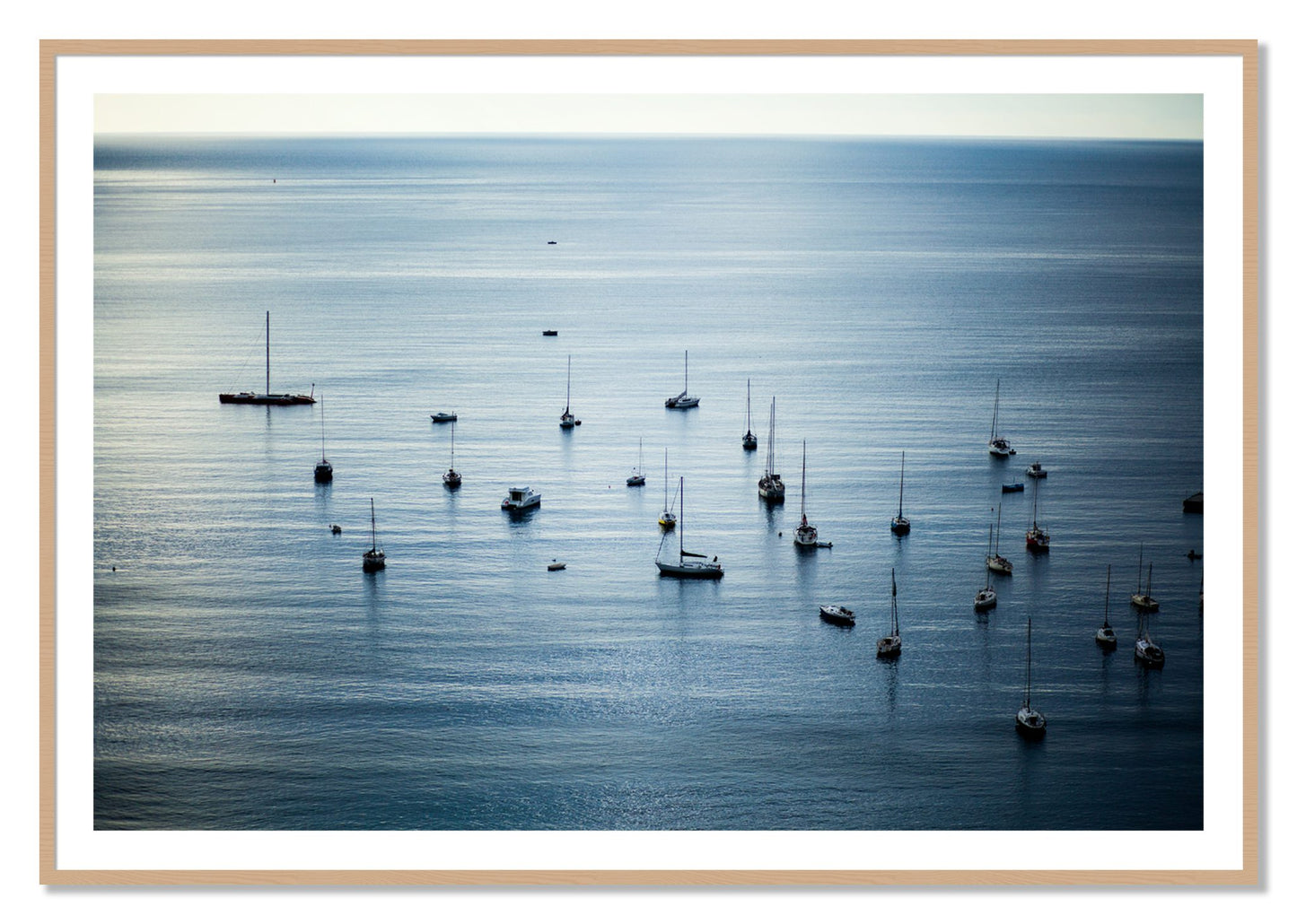 Framed photograph of Sea Scape by Dylan Ozanich, Oak frame, Borders