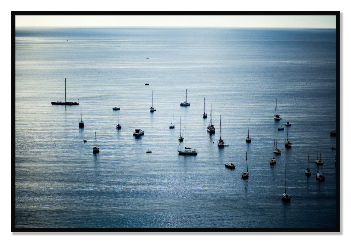 Framed photograph of Sea Scape by Dylan Ozanich, Black frame, Full Bleed