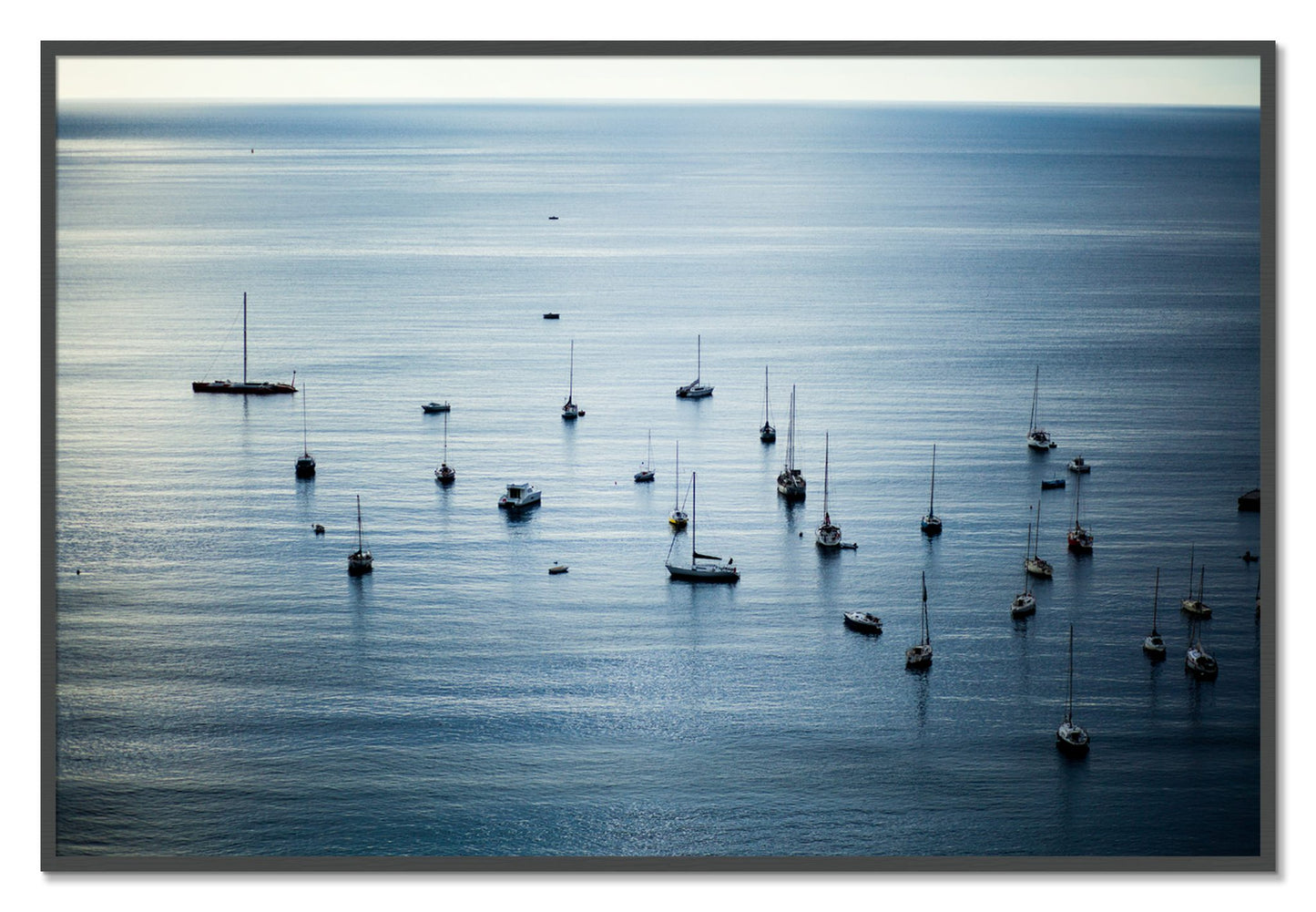 Framed photograph of Sea Scape by Dylan Ozanich, Grey frame, Full Bleed