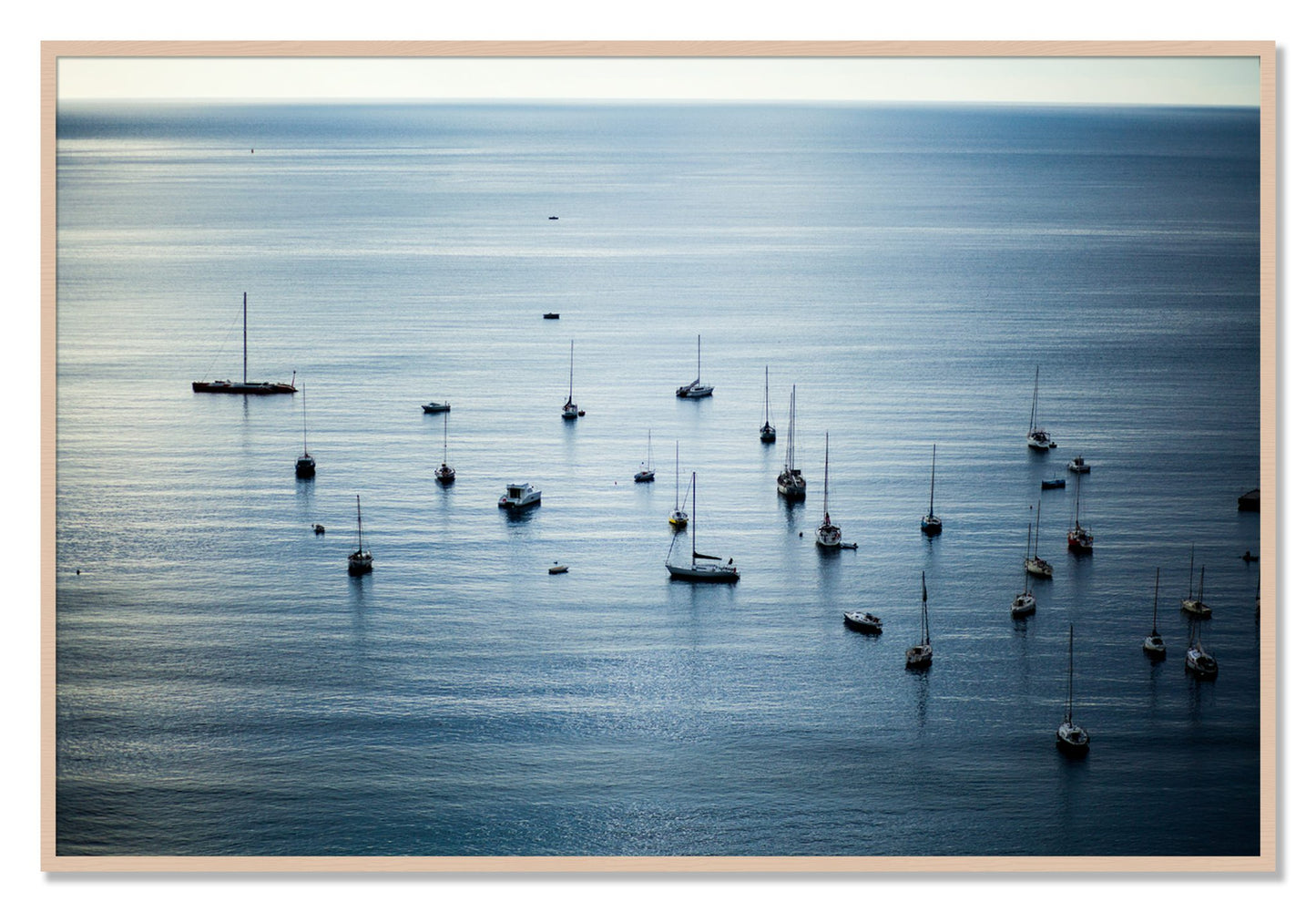 Framed photograph of Sea Scape by Dylan Ozanich, Maple frame, Full Bleed