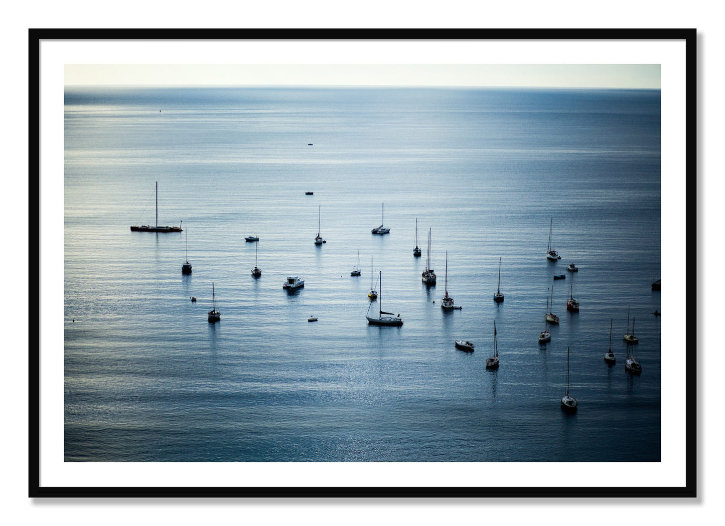 Framed photograph of Sea Scape by Dylan Ozanich, Black frame, Borders
