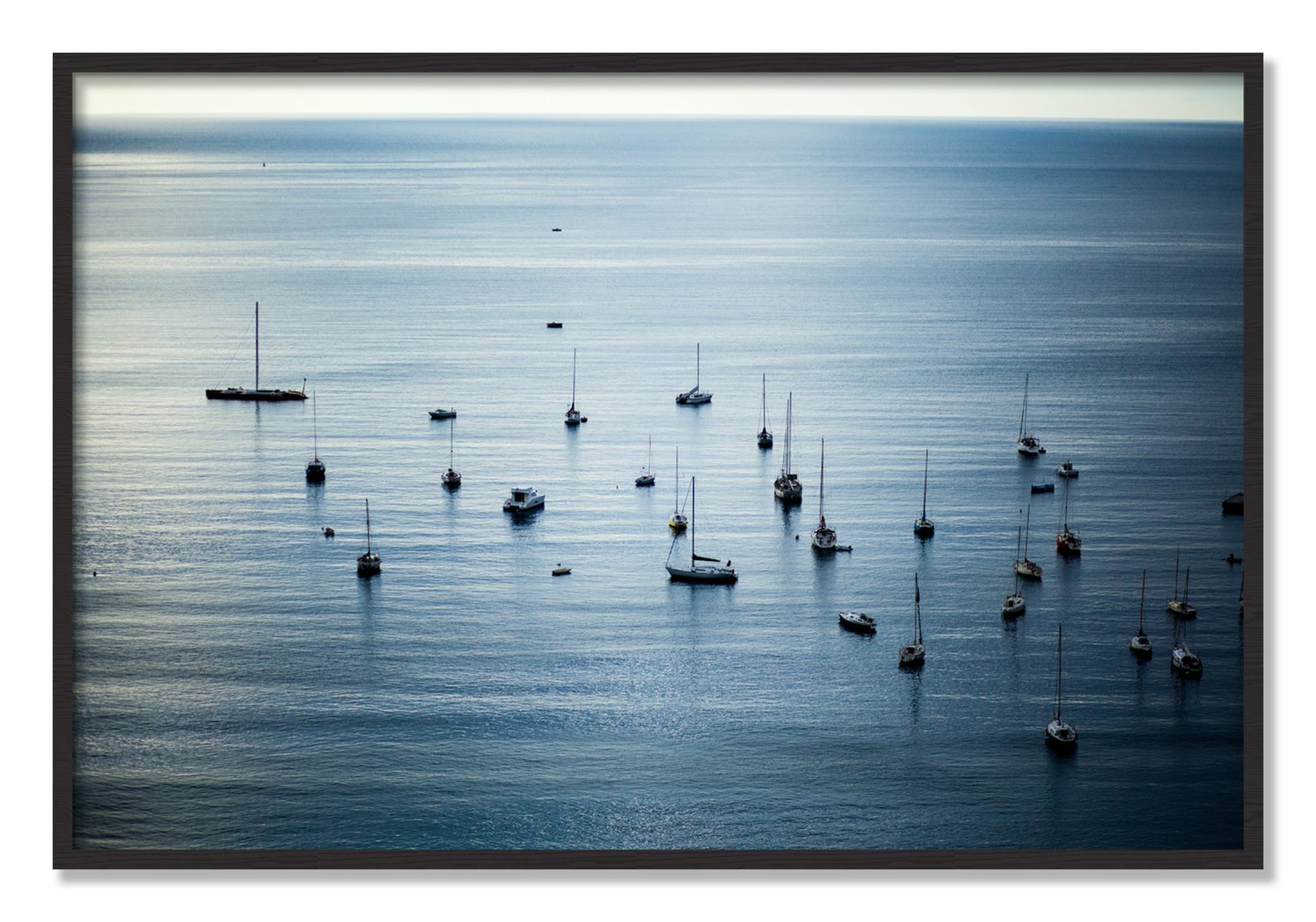 Framed photograph of Sea Scape by Dylan Ozanich, Black Walnut frame, Full Bleed