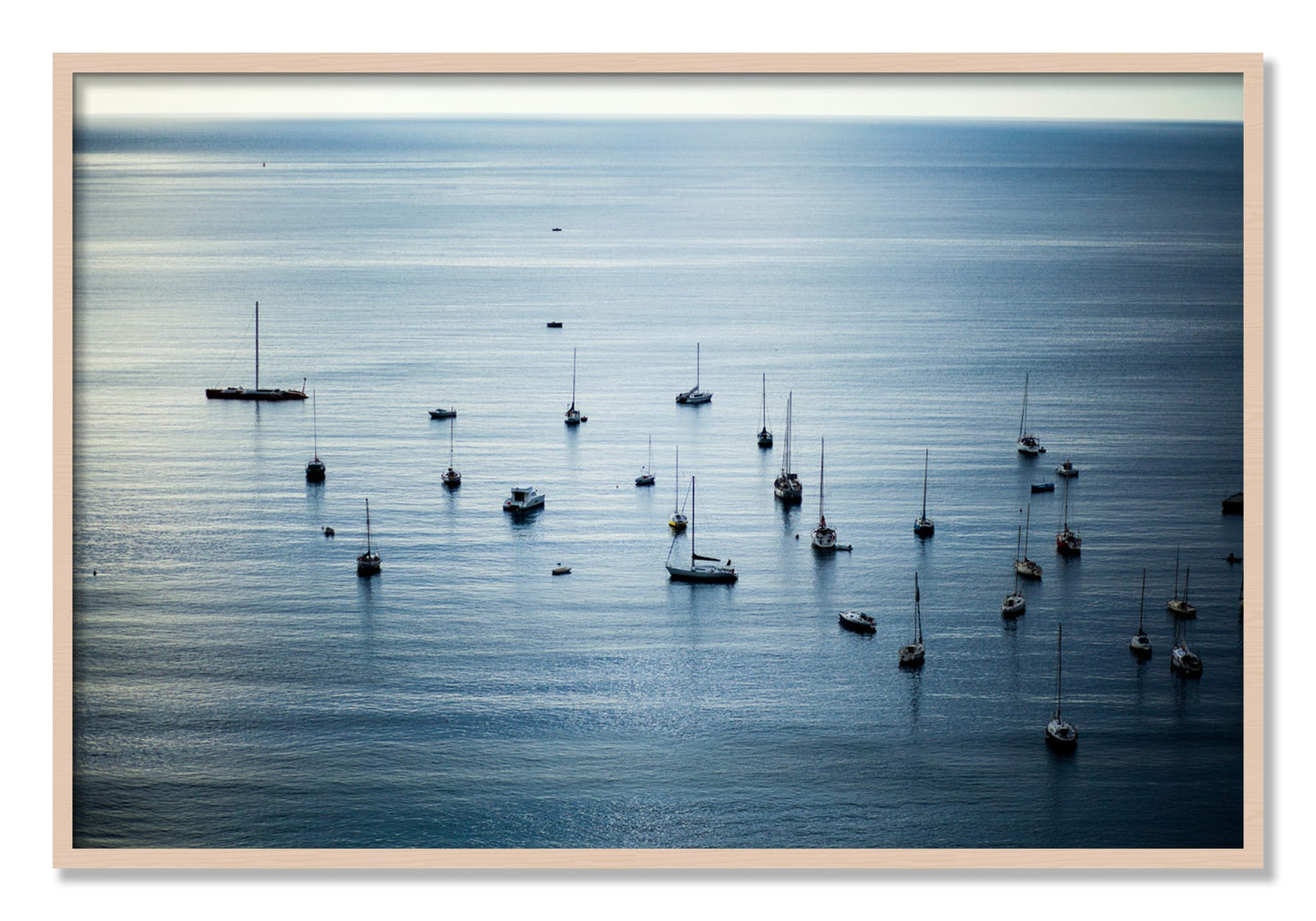 Framed photograph of Sea Scape by Dylan Ozanich, Maple frame, Full Bleed