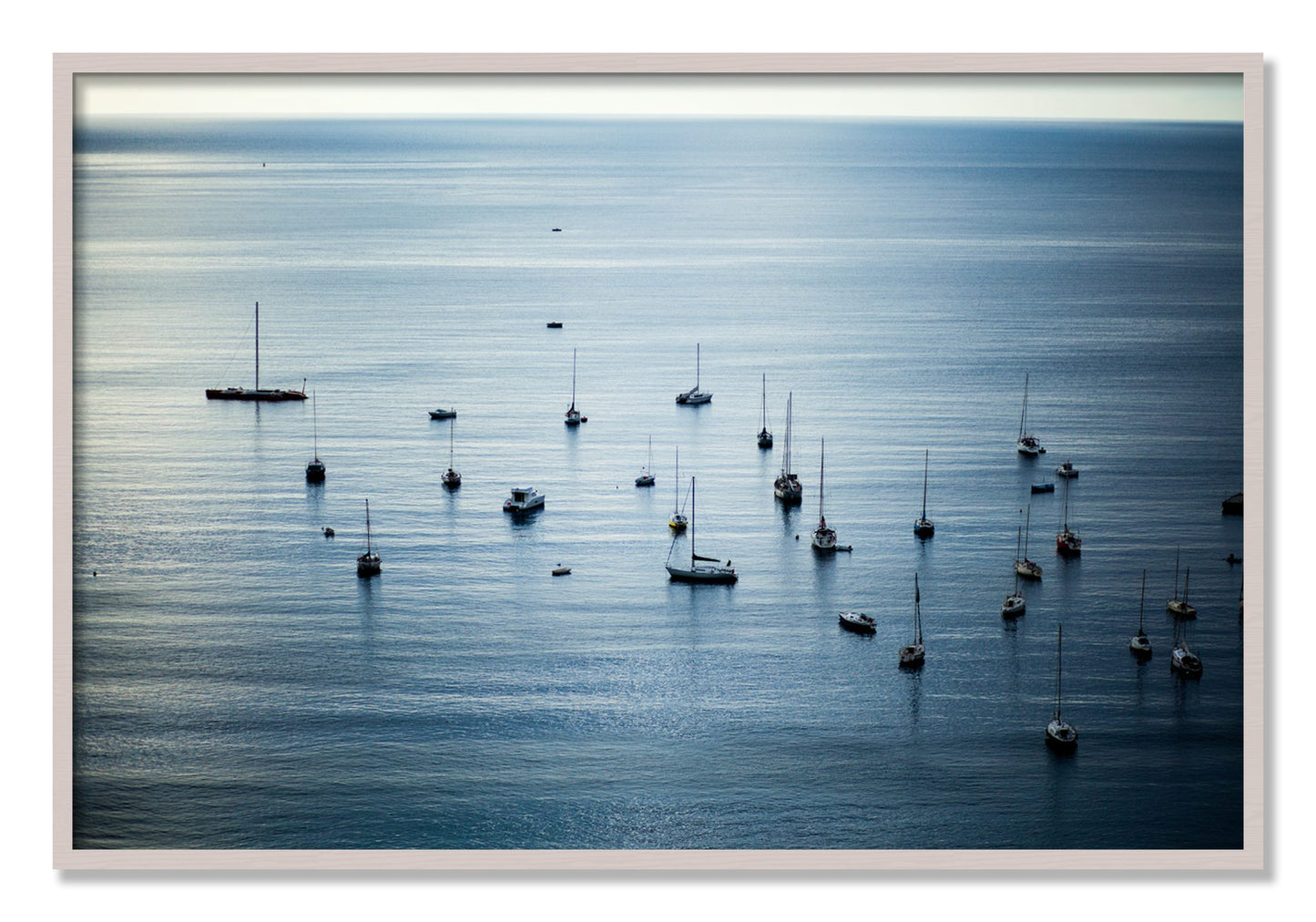 Framed photograph of Sea Scape by Dylan Ozanich, White Maple frame, Full Bleed