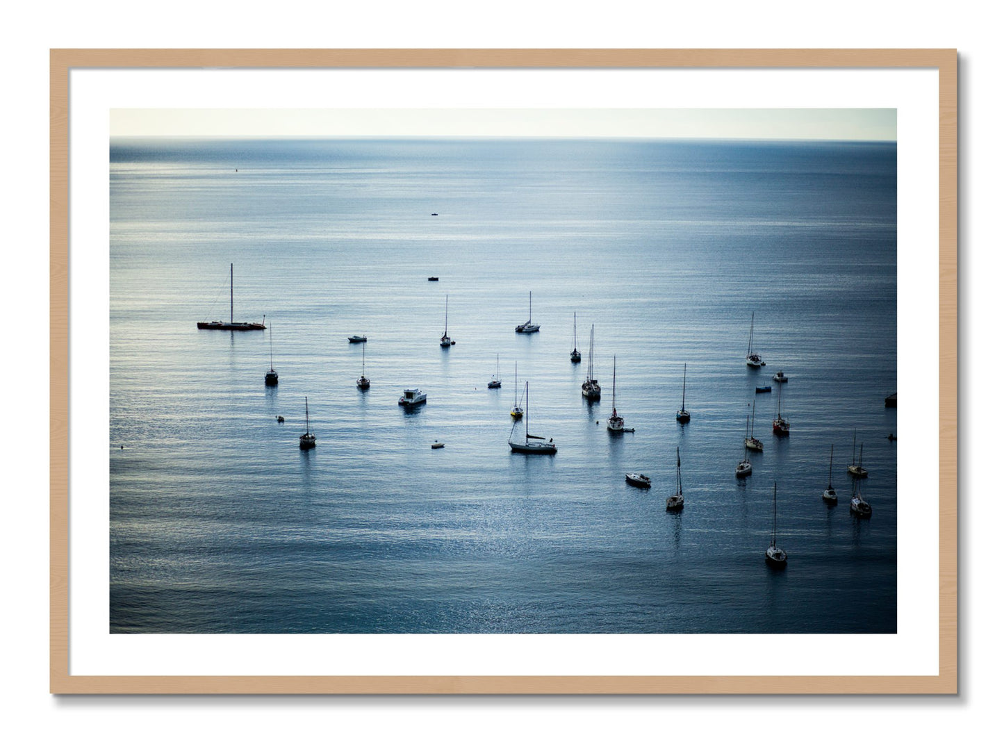Framed photograph of Sea Scape by Dylan Ozanich, Oak frame, Borders
