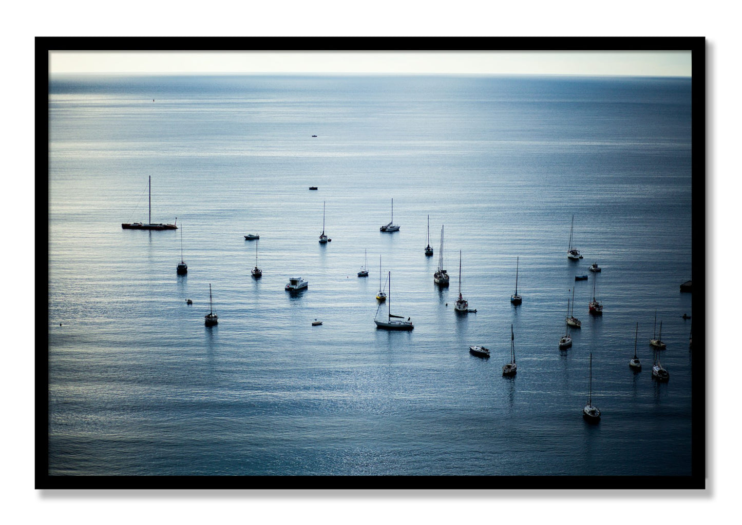 Framed photograph of Sea Scape by Dylan Ozanich, Black frame, Full Bleed