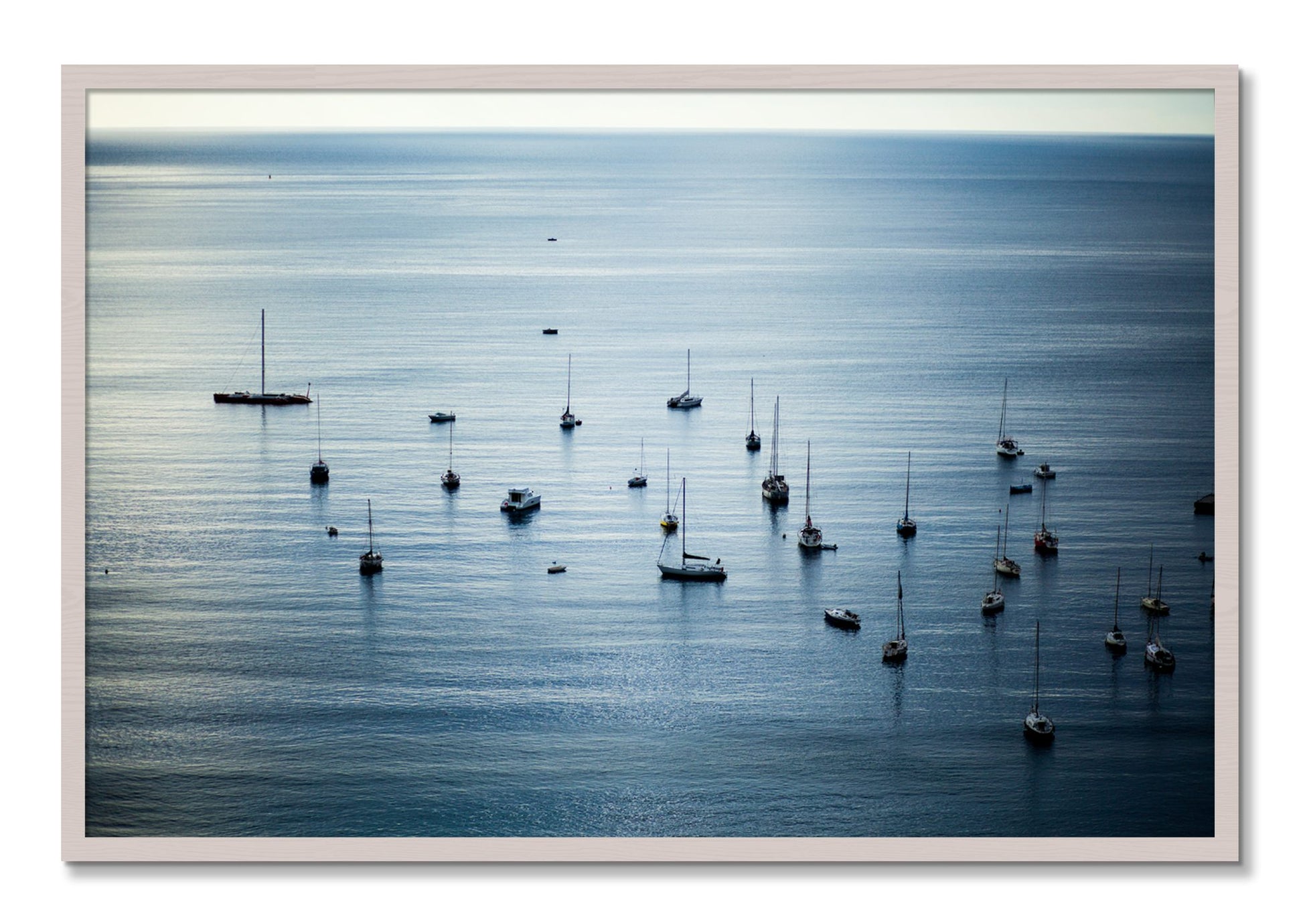 Framed photograph of Sea Scape by Dylan Ozanich, White Maple frame, Full Bleed