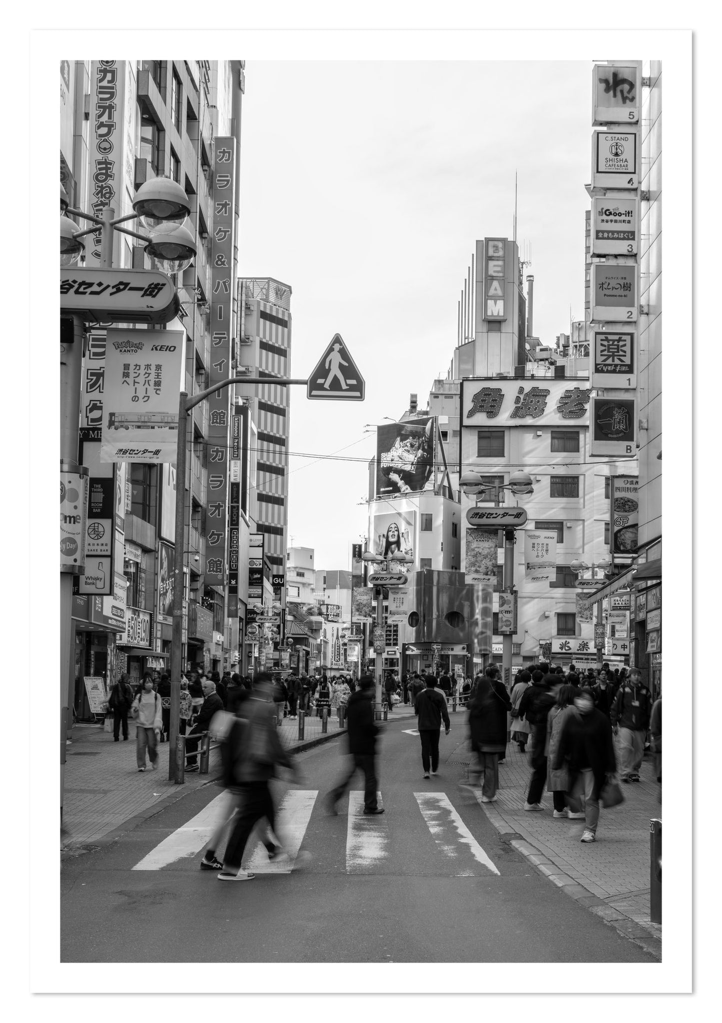 Fine art print of Shibuya by Dylan Ozanich, unframed