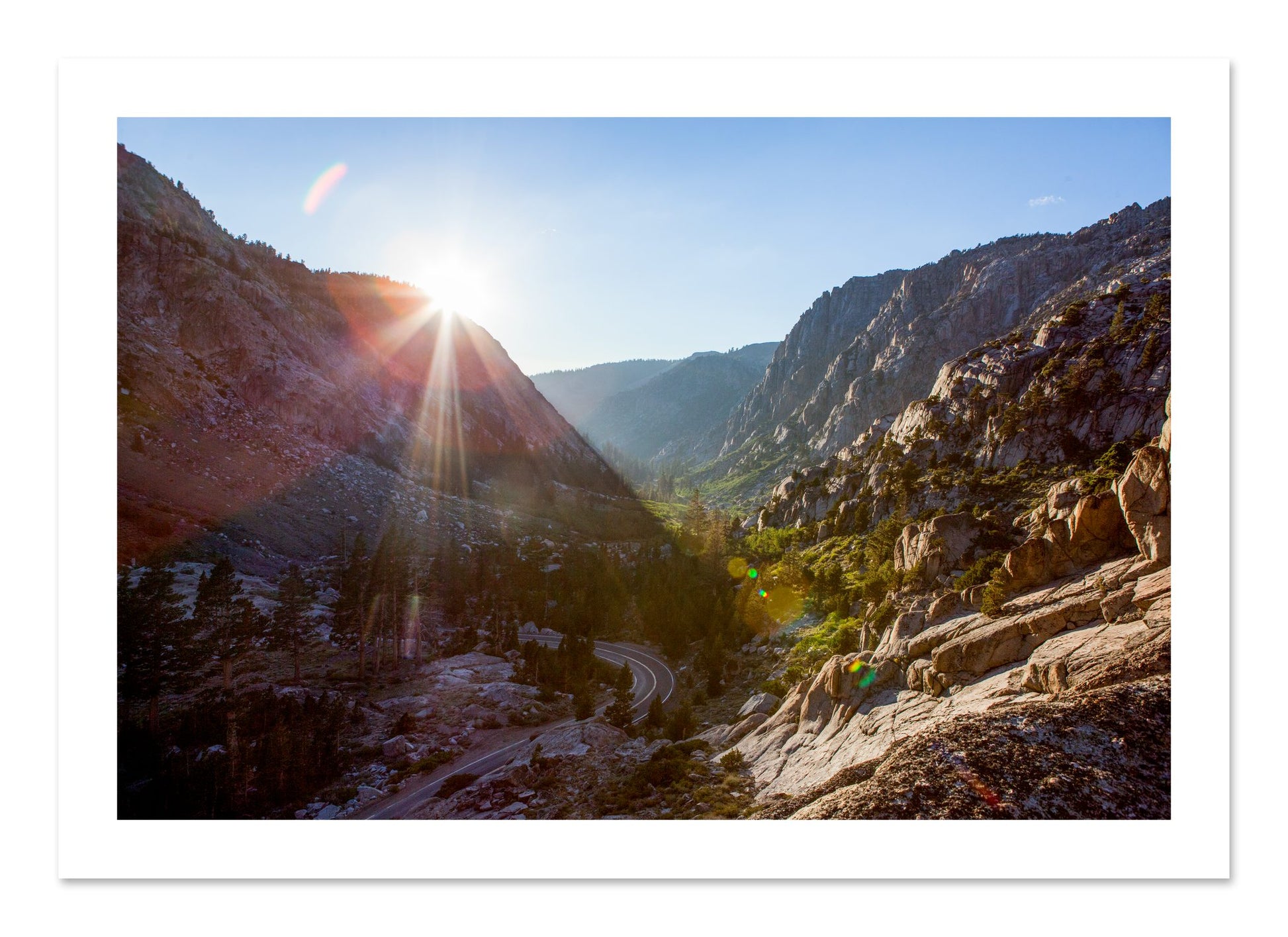 Fine art print of Sierra Nevadas by Dylan Ozanich, unframed