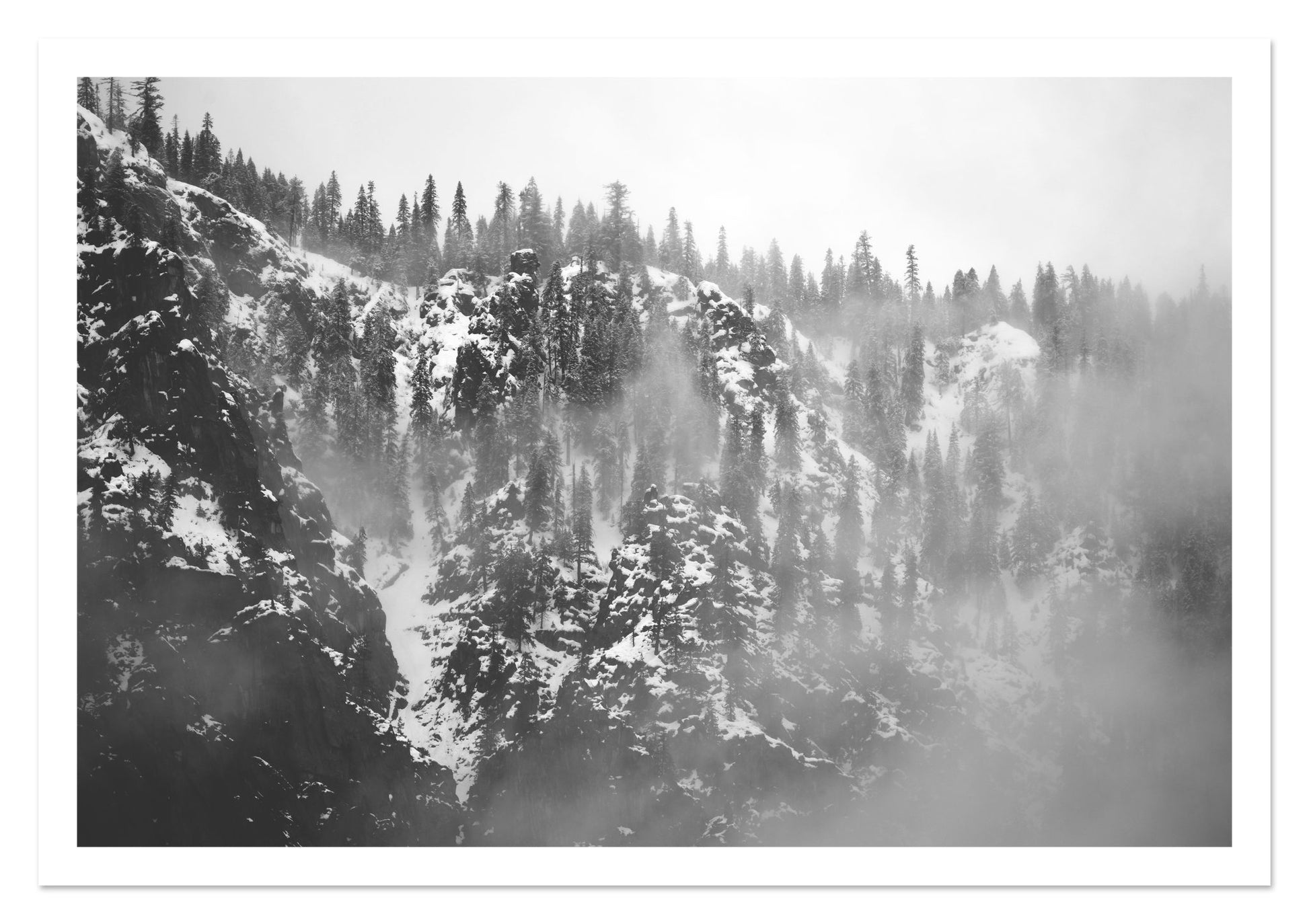 Fine art print of SIerra Snow by Dylan Ozanich, unframed