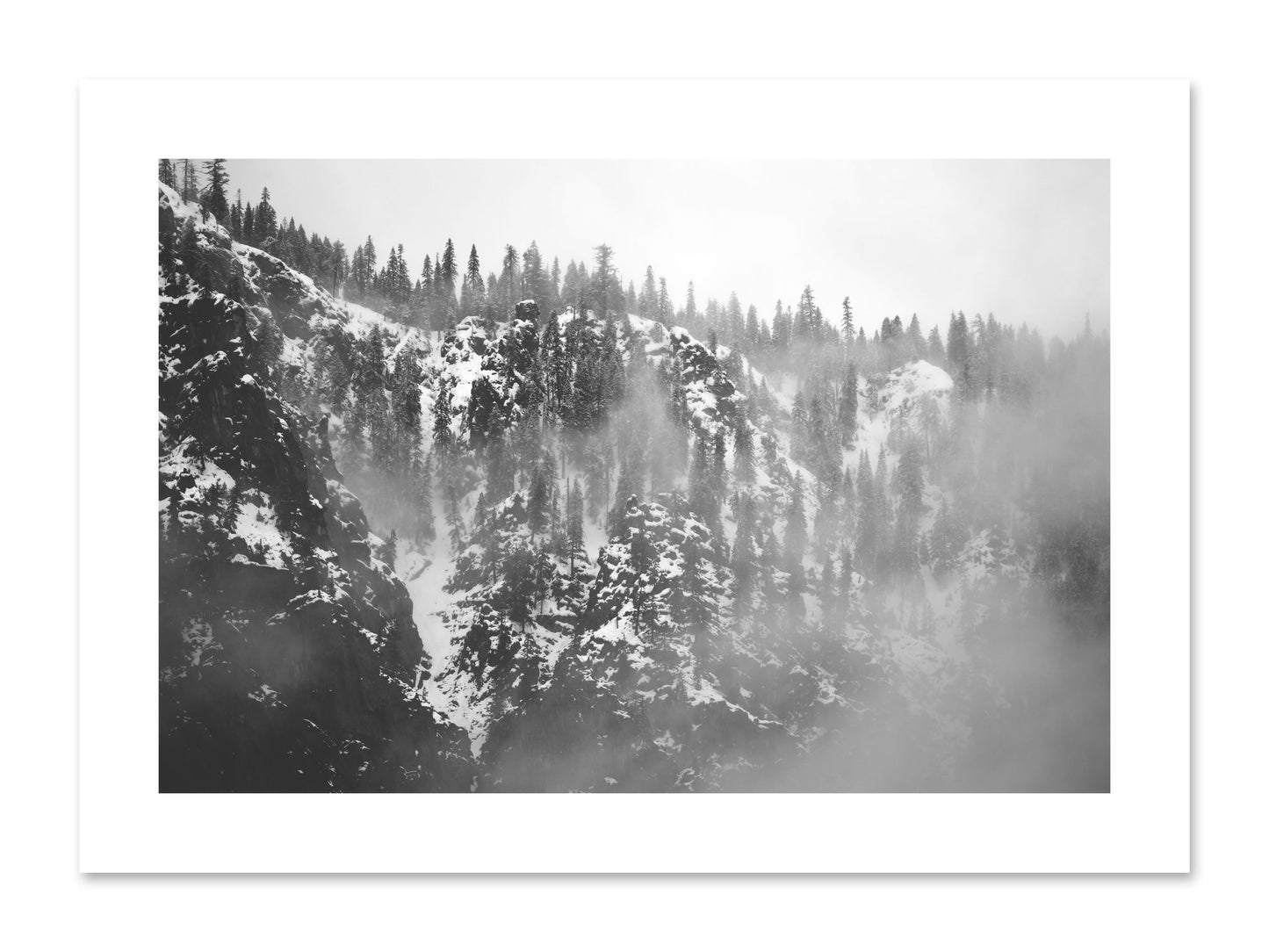 Fine art print of SIerra Snow by Dylan Ozanich, unframed