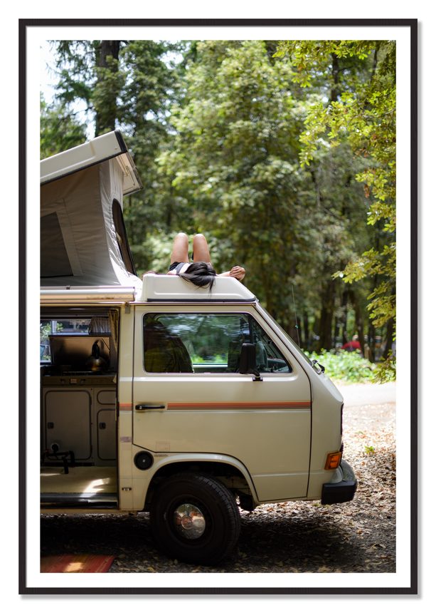 Standish Hicky by Dylan Ozanich, 48×72 print with a White Border in a Black Walnut frame