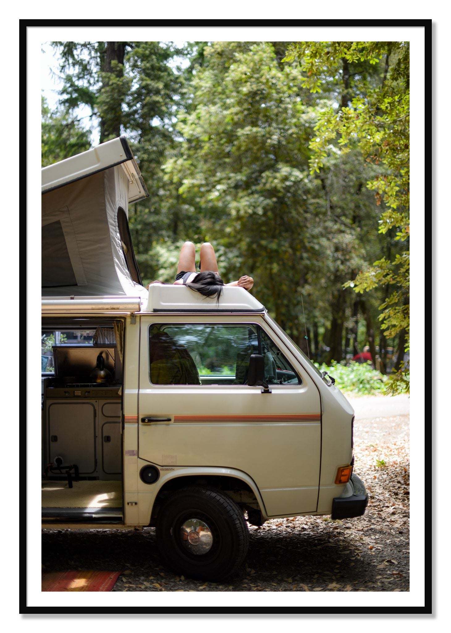 Standish Hicky by Dylan Ozanich, 48×72 print with a White Border in a Black frame