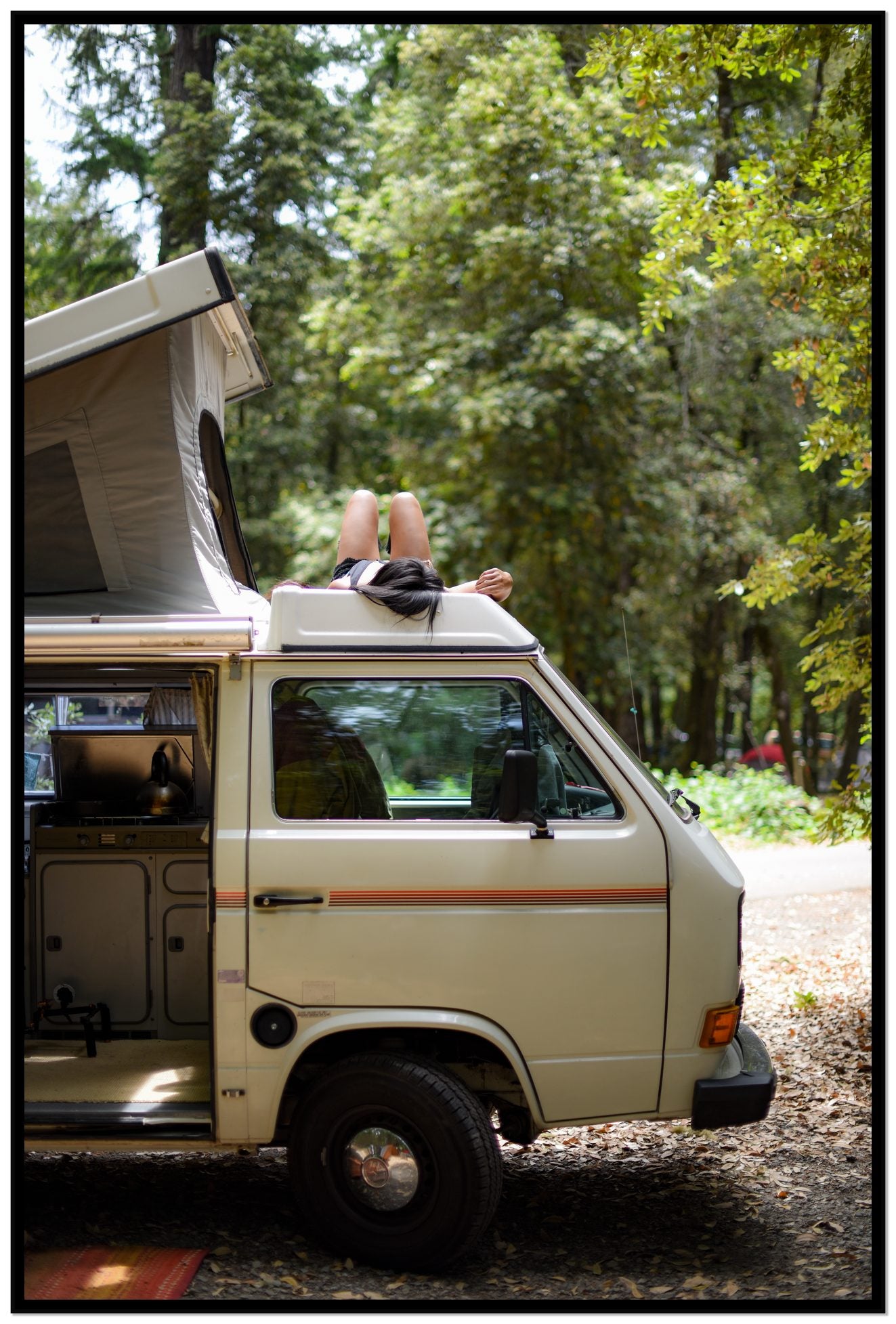 Standish Hicky by Dylan Ozanich, 48×72 Full Bleed Print in a Black frame